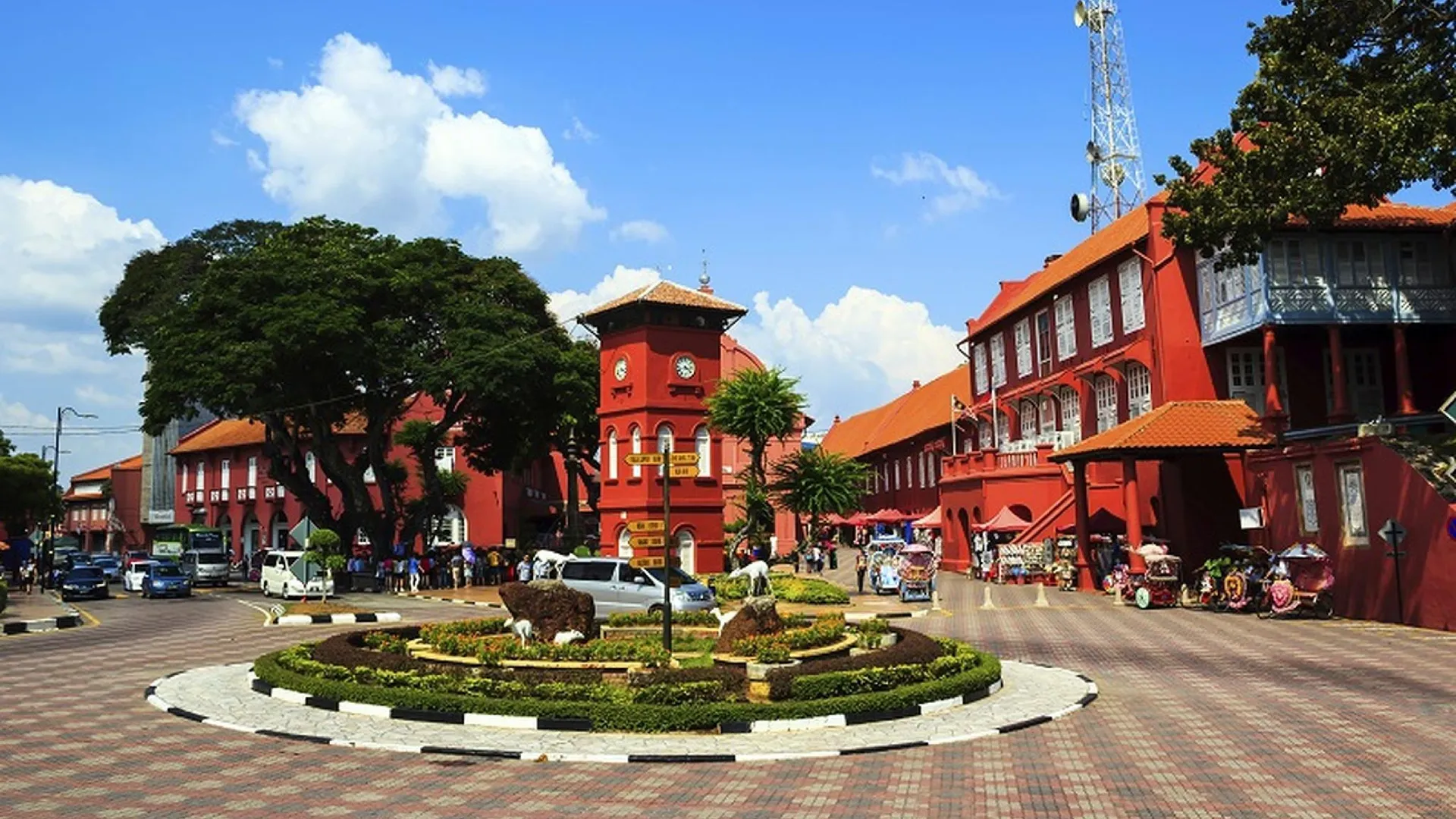 말라카 말라카 시내의 프라이빗 하우스 (150m², 침실 1개, 프라이빗 욕실 3개) 3성급 싱글룸 레스토랑