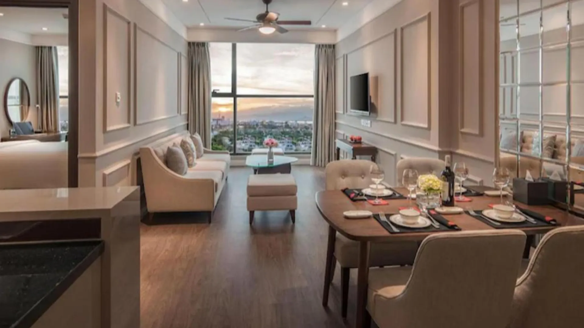 다낭 프억 미의 아파트먼트 (80m², 침실 2개, 프라이빗 욕실 2개) 4성급 게스트하우스 스위트룸