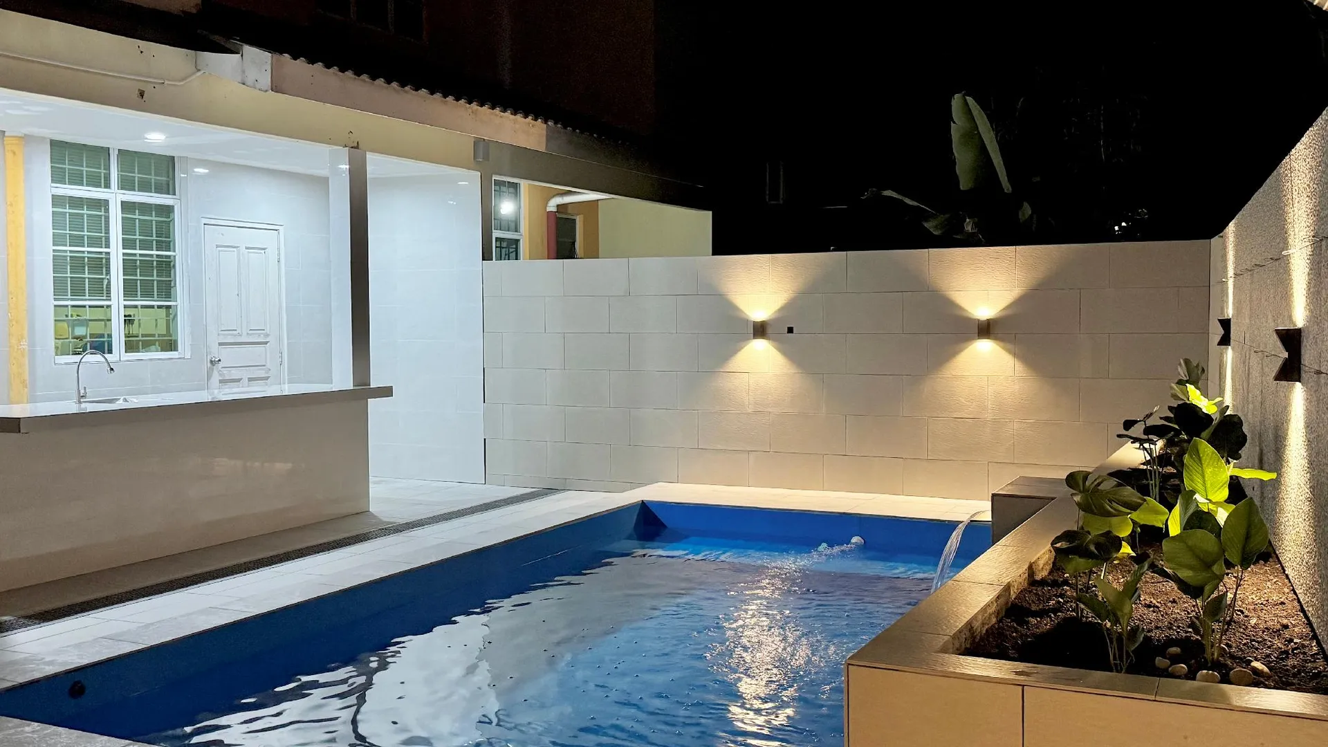 말라카 말라카 시내의 프라이빗 하우스 (3800m², 침실 4개, 프라이빗 욕실 4개) 4성급 싱글룸 객실