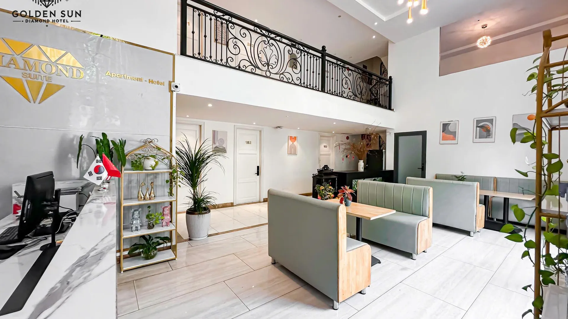 호치민 다이아몬드 부티크 4성급 호텔 객실