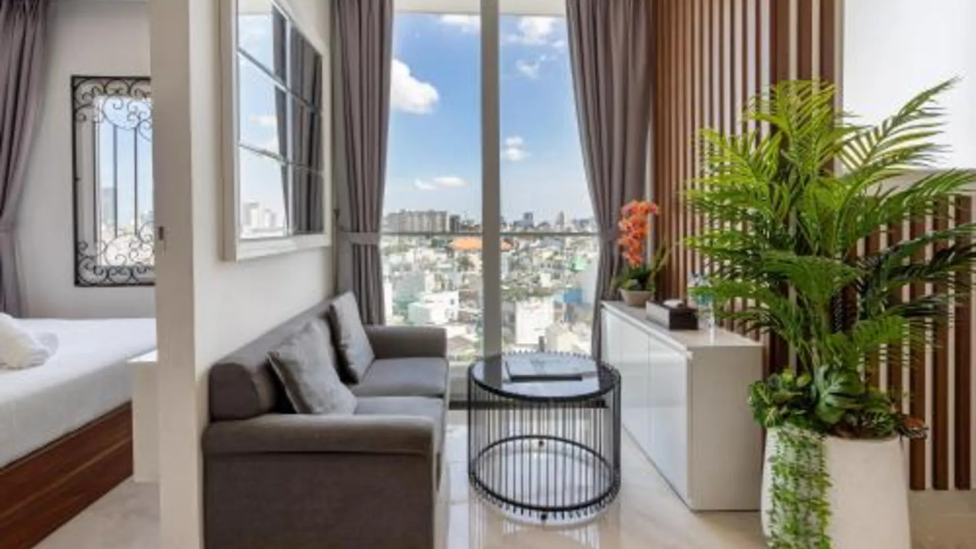 호치민 오티스 아파트먼트 - 33 쩐께쑤엉 루프탑뷰 3성급 호텔 스위트룸