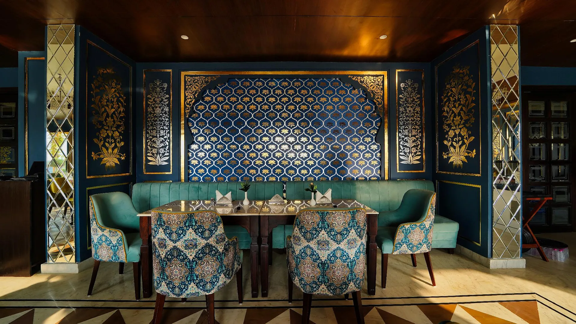 푸쉬카르 Sehdev Bagh 5성급 호텔 레스토랑