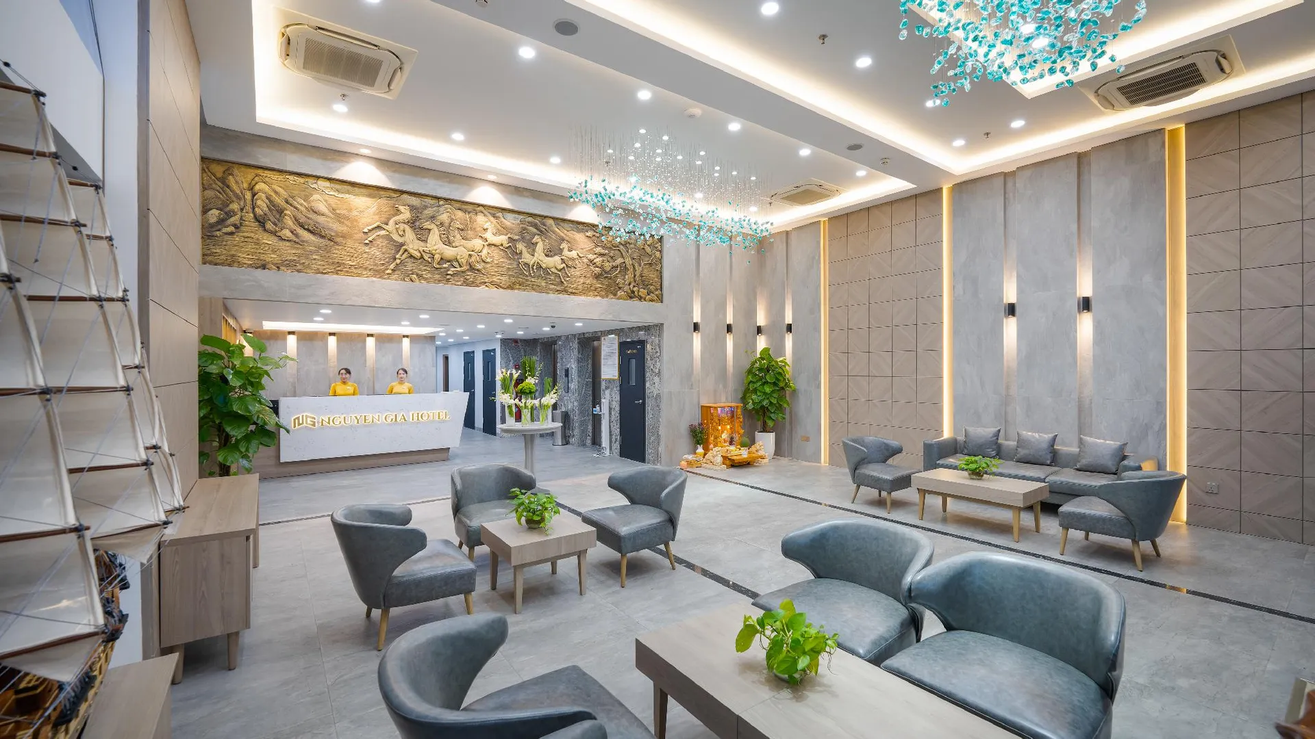 다낭 응우옌 기아 호텔 4성급 호텔 로비