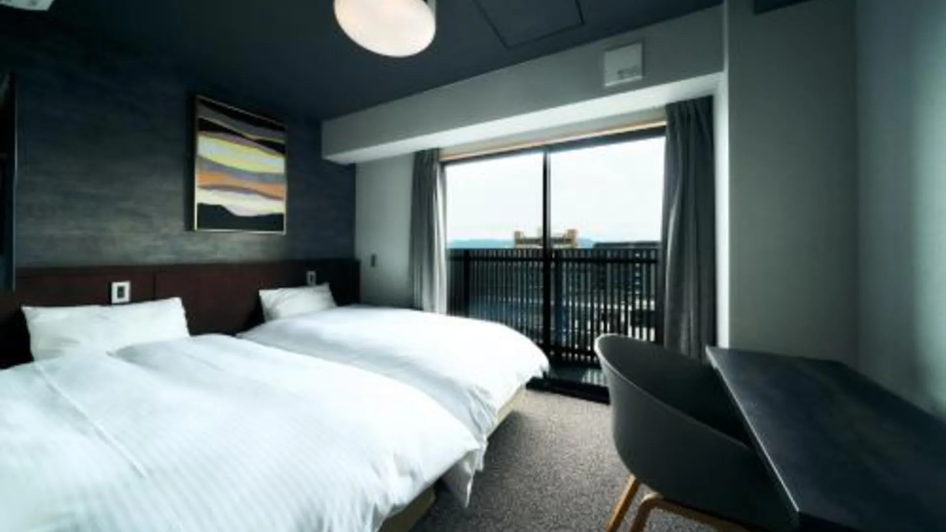 교토 Rakuten STAY Kyoto Station Twin Room with ceiling projector 3성급 호텔 객실