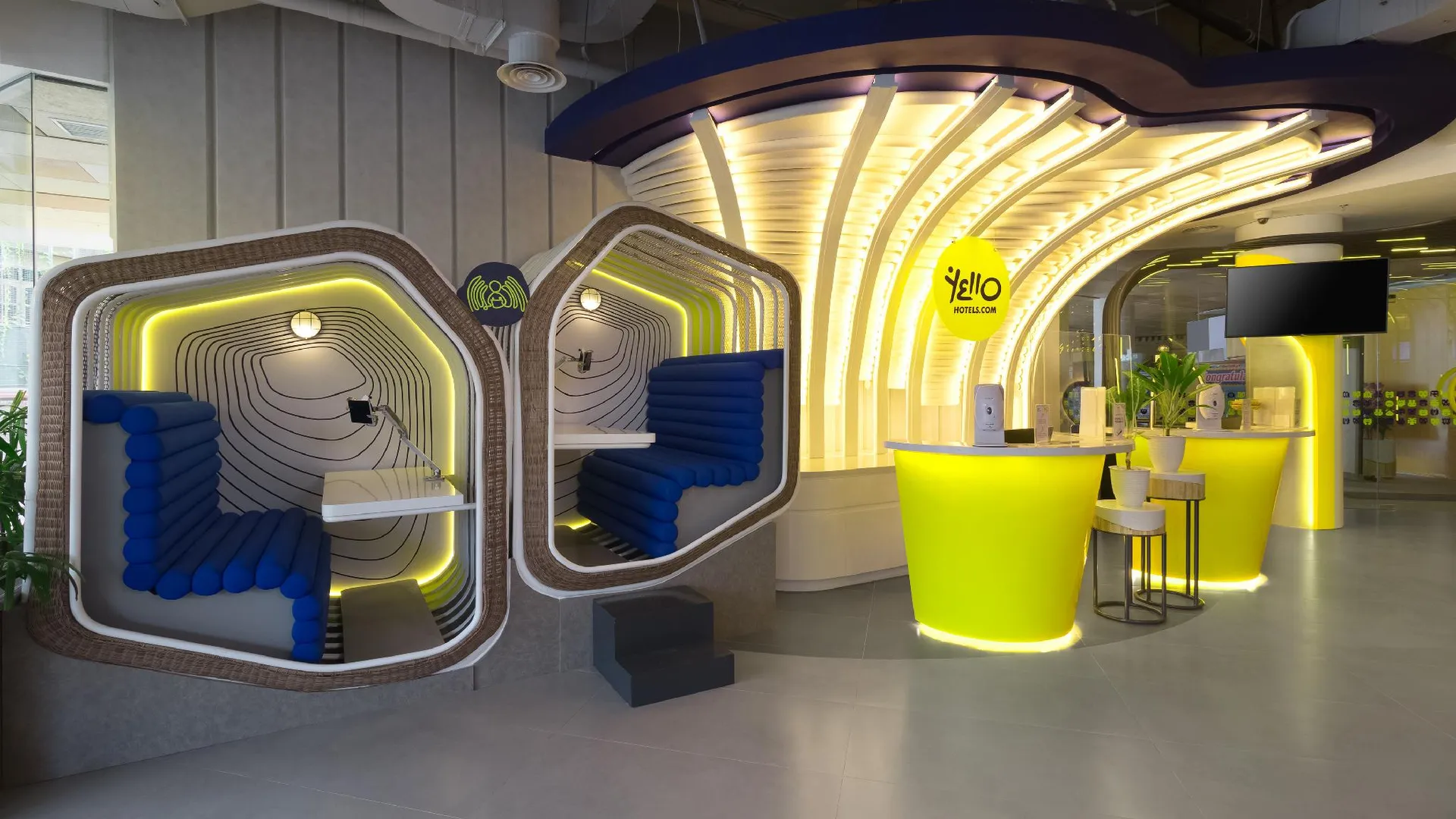 발리 옐로 호텔 쿠타 비치워크 발리 3성급 호텔 전망