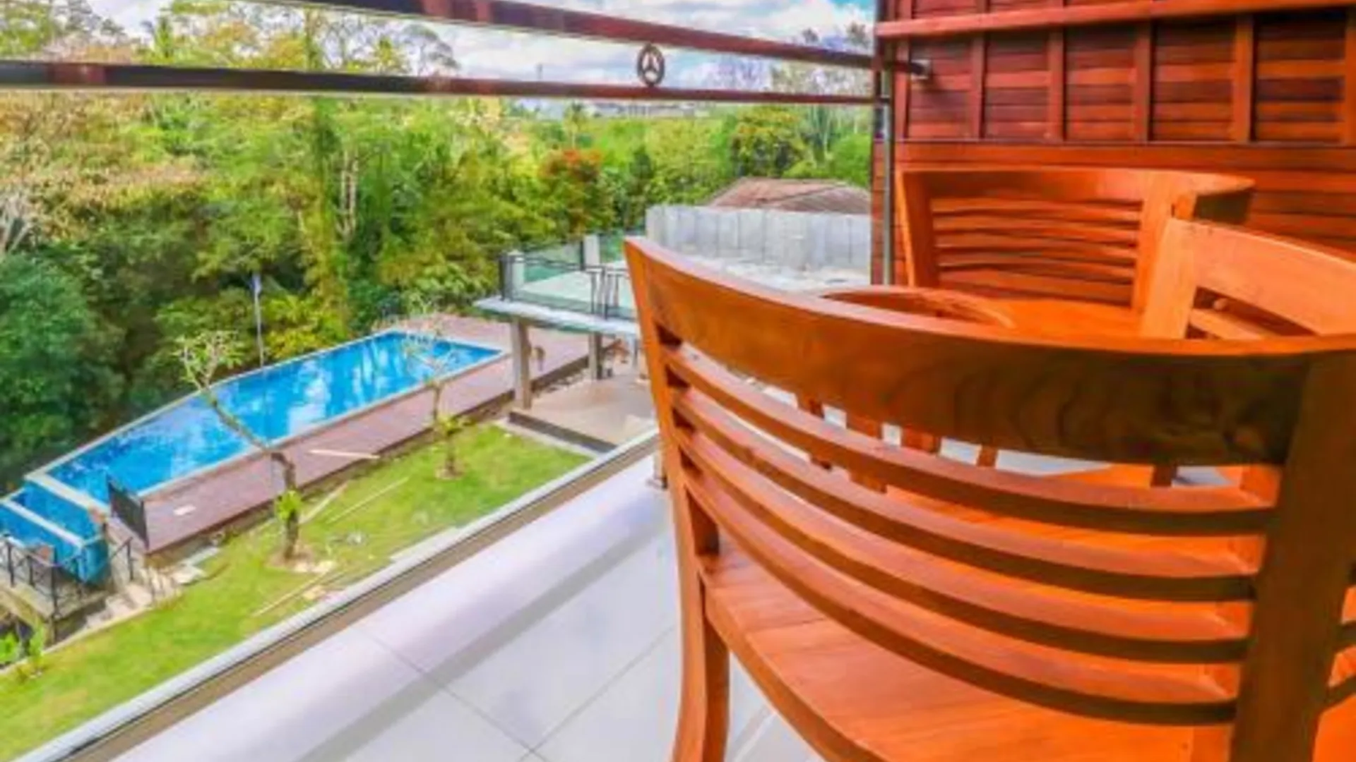 발리 세카르 아룸 리버사이드 리조트 인 창구 호텔 전망