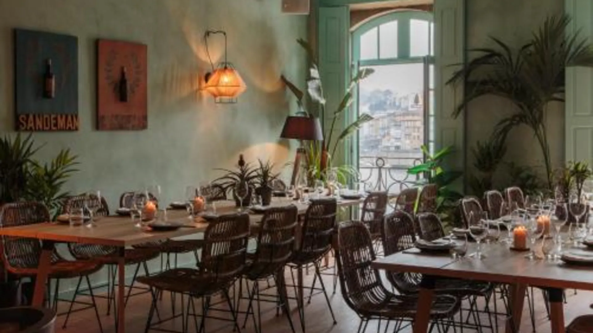 빌라 노바 드 가이아 더 하우스 오브 샌드맨 - 호스텔 앤 스위트 4성급 호텔 레스토랑