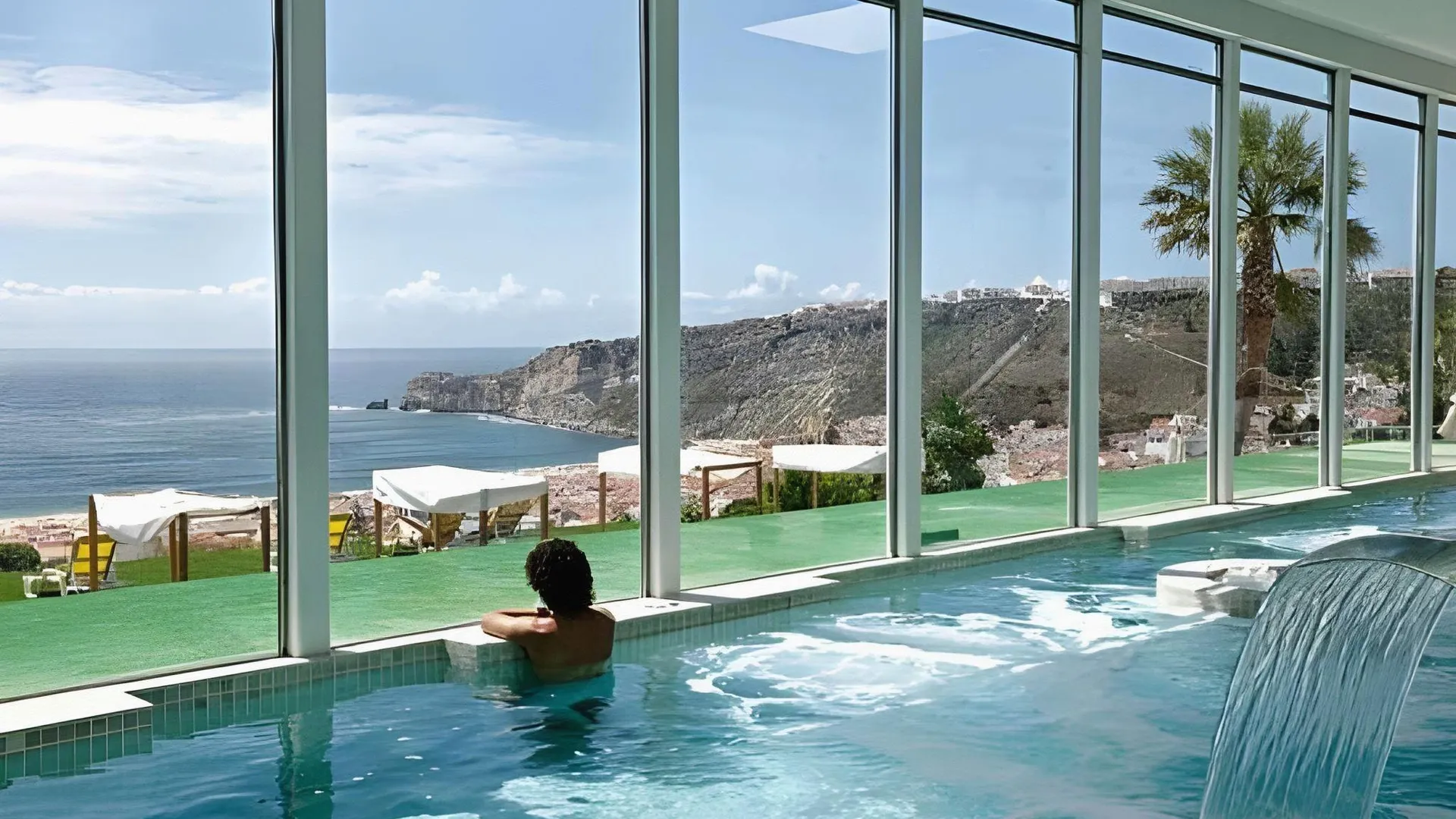 나자레 호텔 미라마 술 4성급 호텔 로비