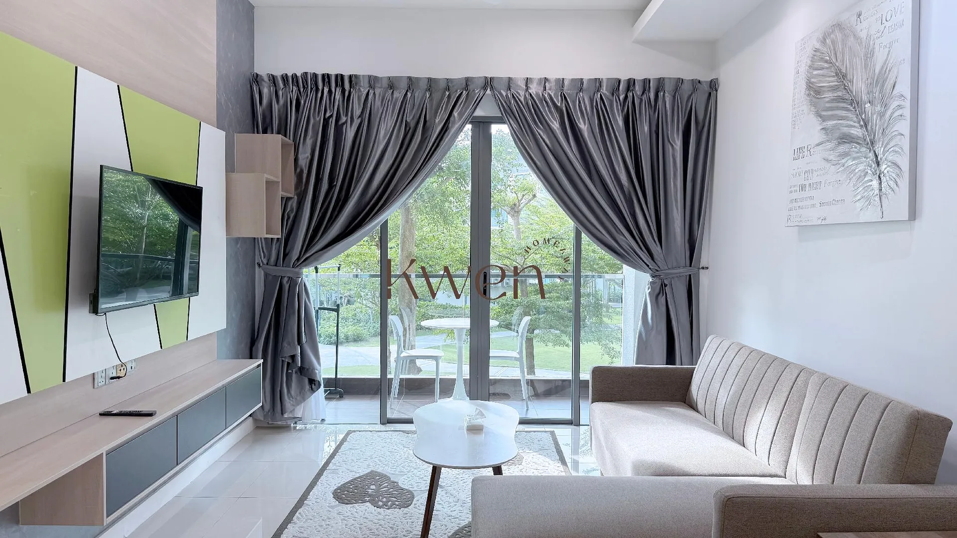 코타키나발루 탄중 아루의 아파트먼트 (91m², 침실 2개, 프라이빗 욕실 2개) 4성급 싱글룸 스위트룸