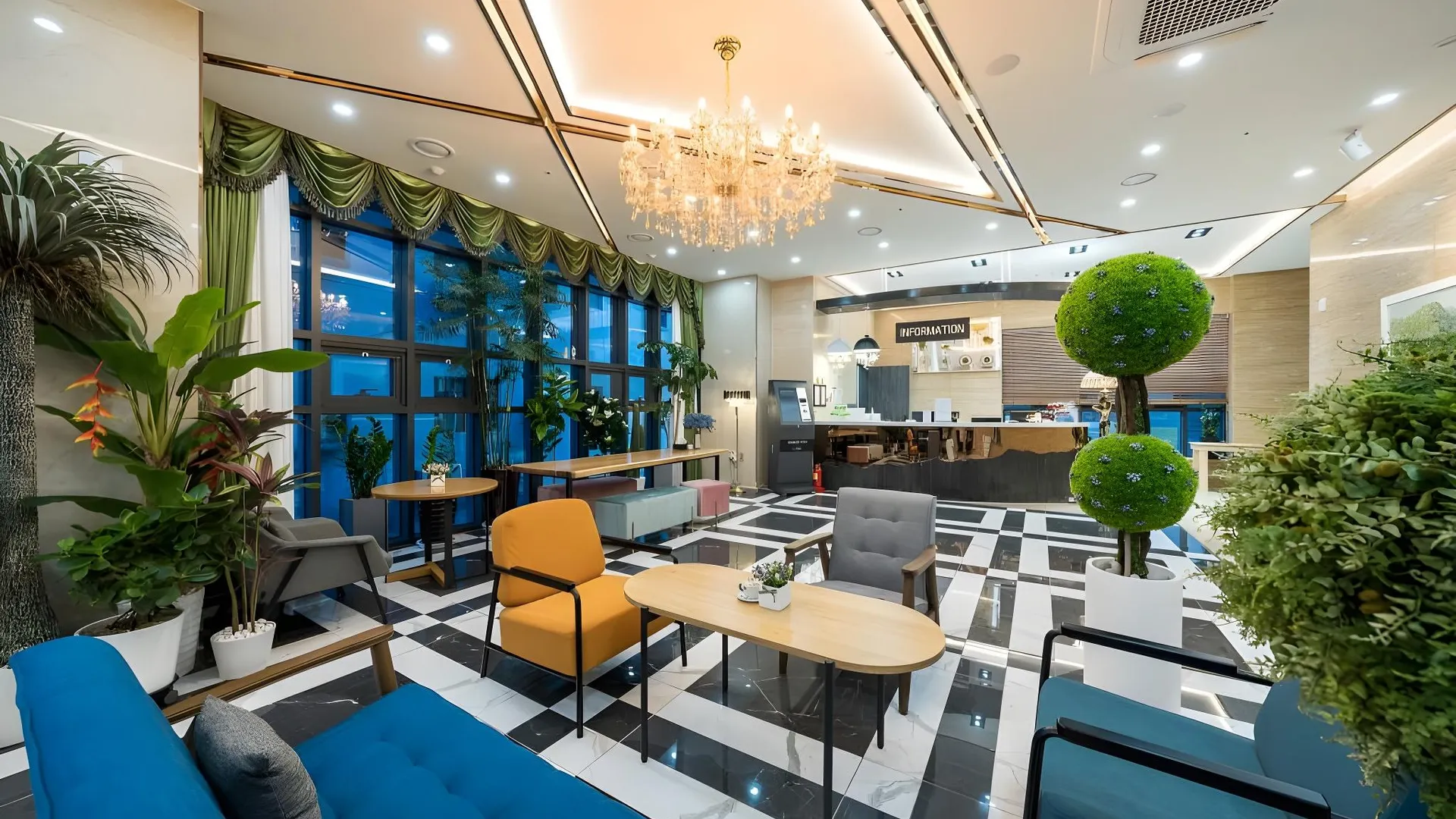 부산 그리핀 베이 호텔 4성급 호텔 로비