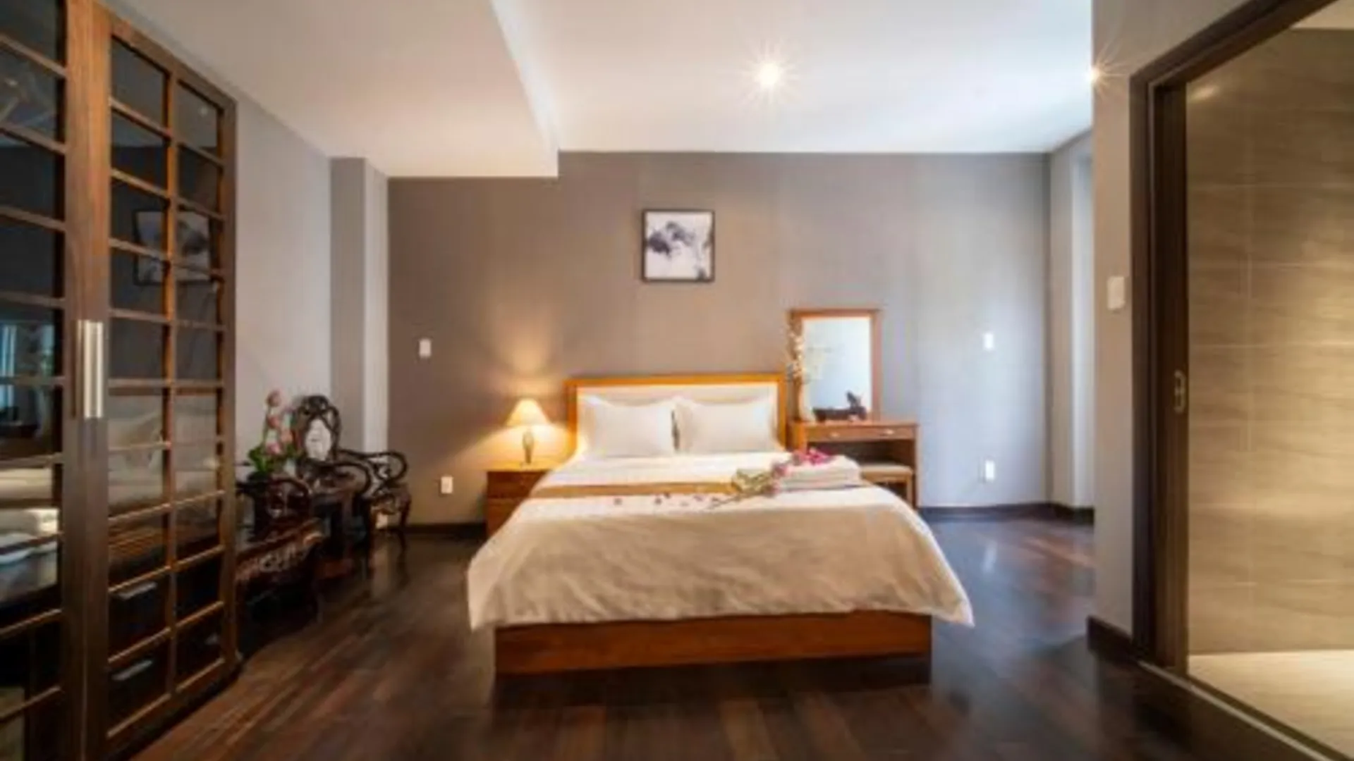 호치민 센 스파 서비스 아파트먼트 4성급 호텔 스위트룸