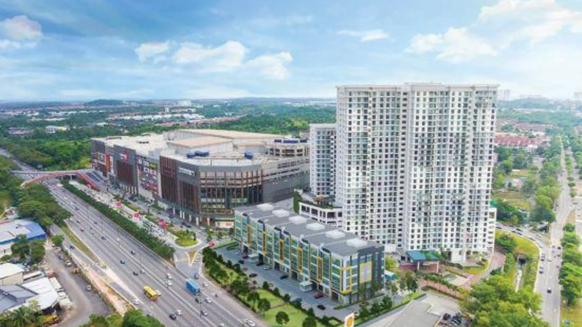 조호바루 / 조호르바루 Platino Service Residence 3성급 호텔 전망