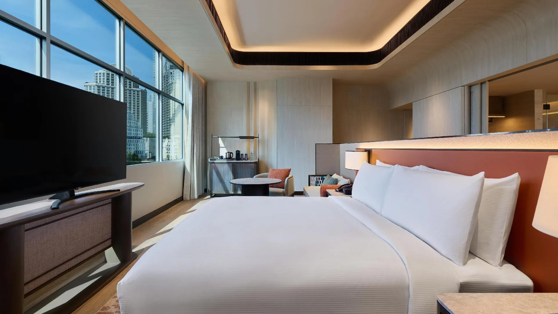 방콕 더블트리 바이 힐튼 방콕 플런칫 4성급 호텔 전망