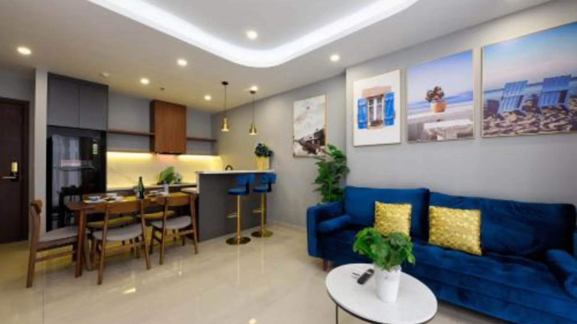 호치민 메이시 아파트먼트 트레소르 5성급 게스트하우스 레스토랑