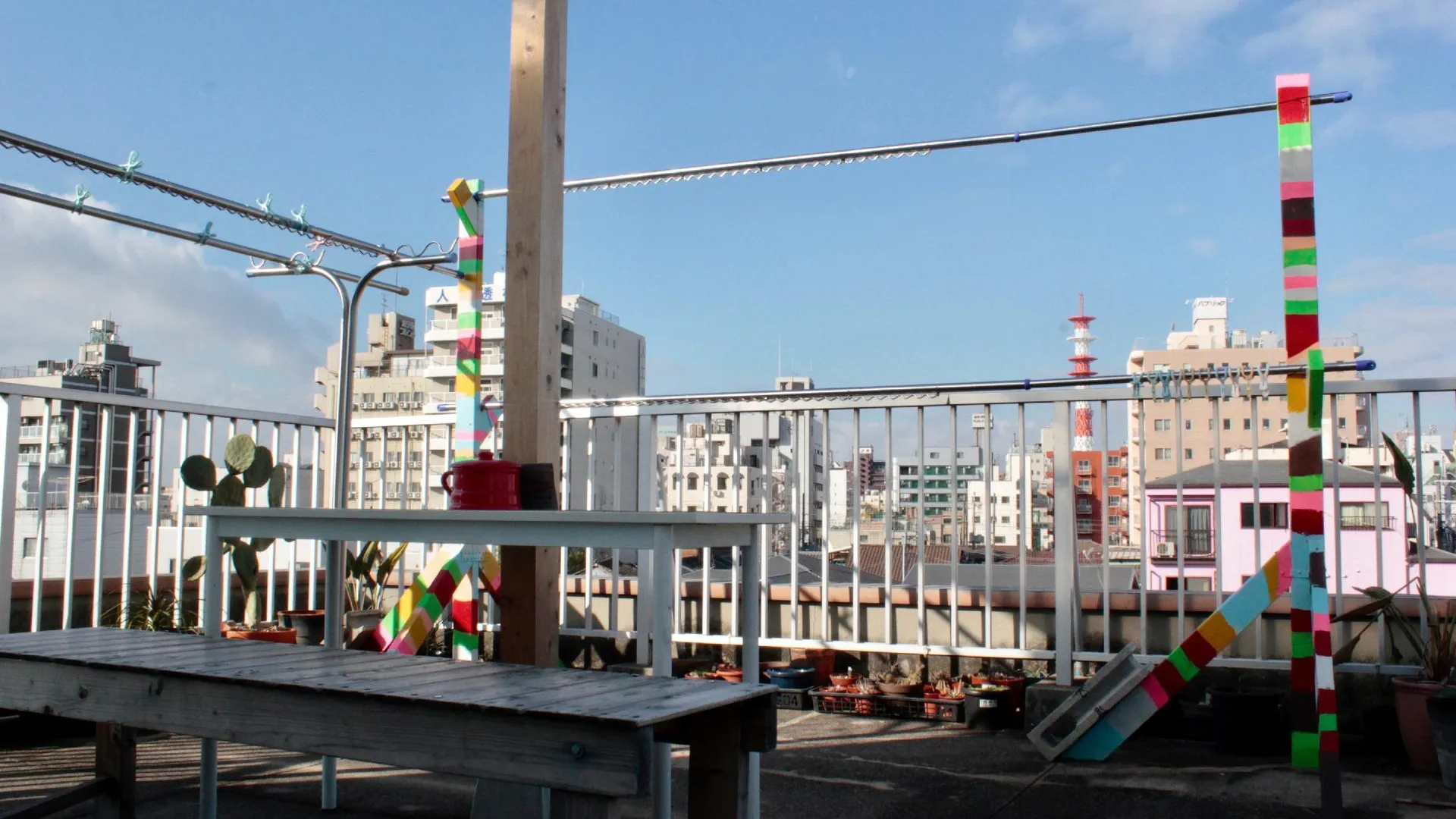 오사카 가마가사키 예술대학 카페 가든 게스트 하우스 1성급 호텔 외관