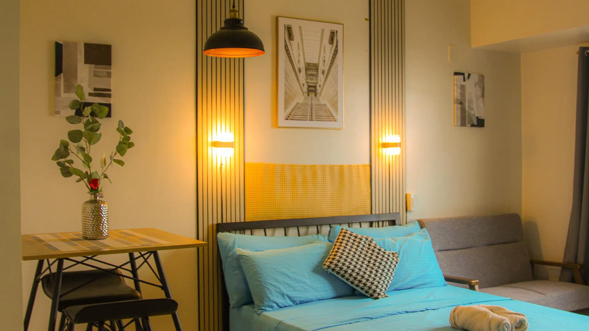 세부 IT 파크의 스튜디오 프라이빗 하우스 (28m², 프라이빗 욕실 1개) 3성급 게스트하우스 객실