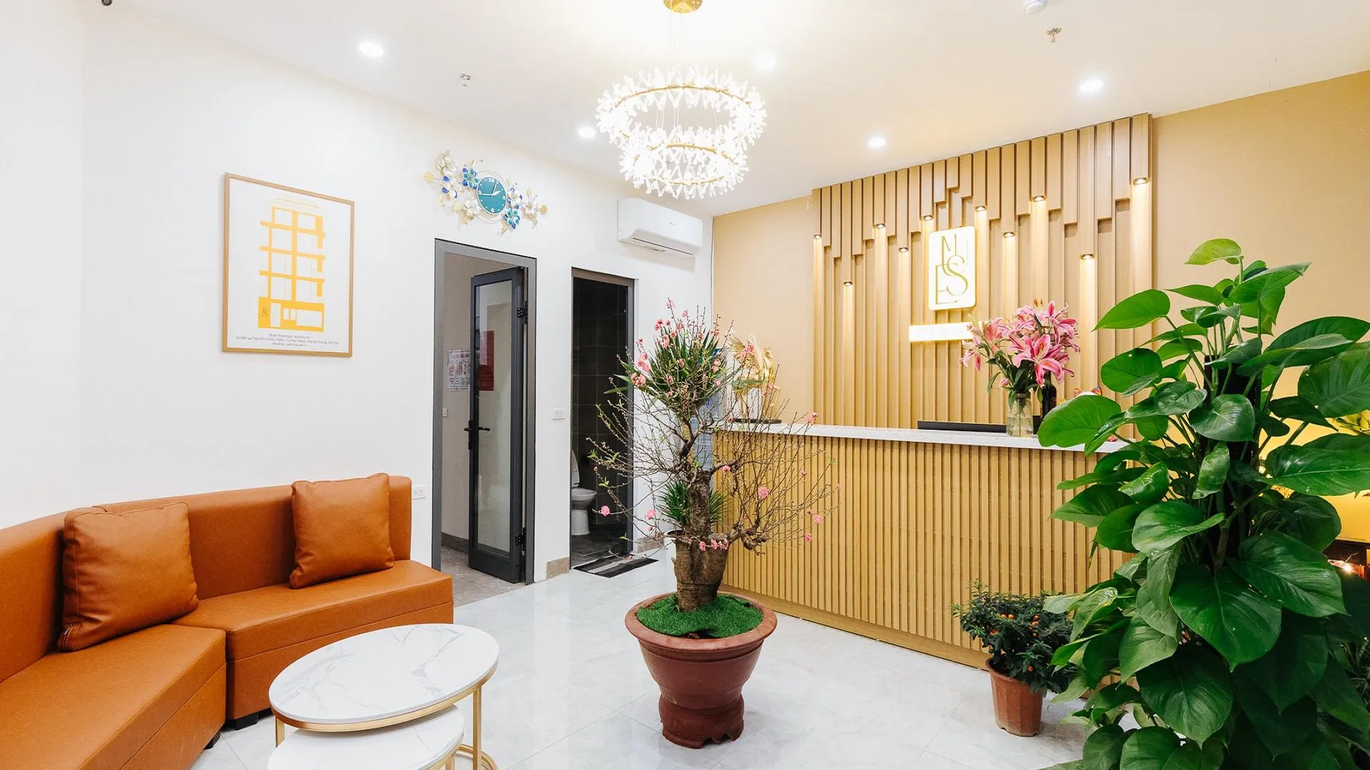 하노이 옌 부티크 아파트먼트 3성급 호텔 레스토랑