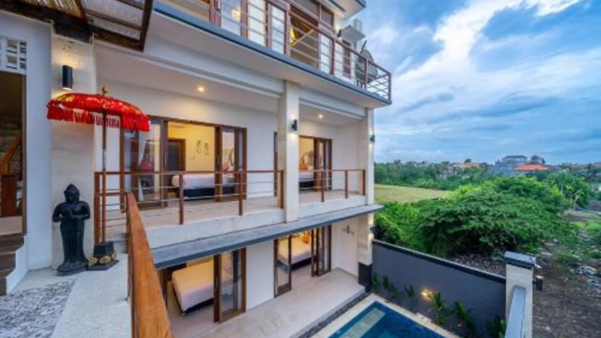 발리 카스마란 발리 게스트하우스 3성급 호텔 전망