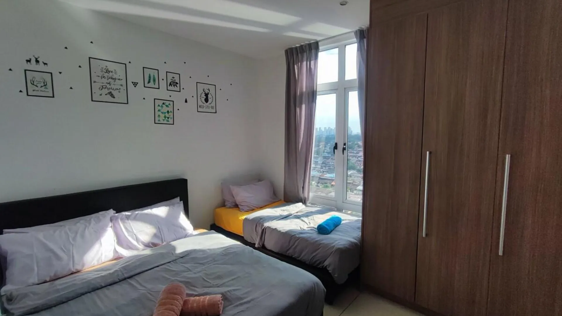 조호바루 / 조호르바루 조호바루의 아파트먼트 (110m², 침실 3개, 프라이빗 욕실 2개) 3성급 싱글룸 전망