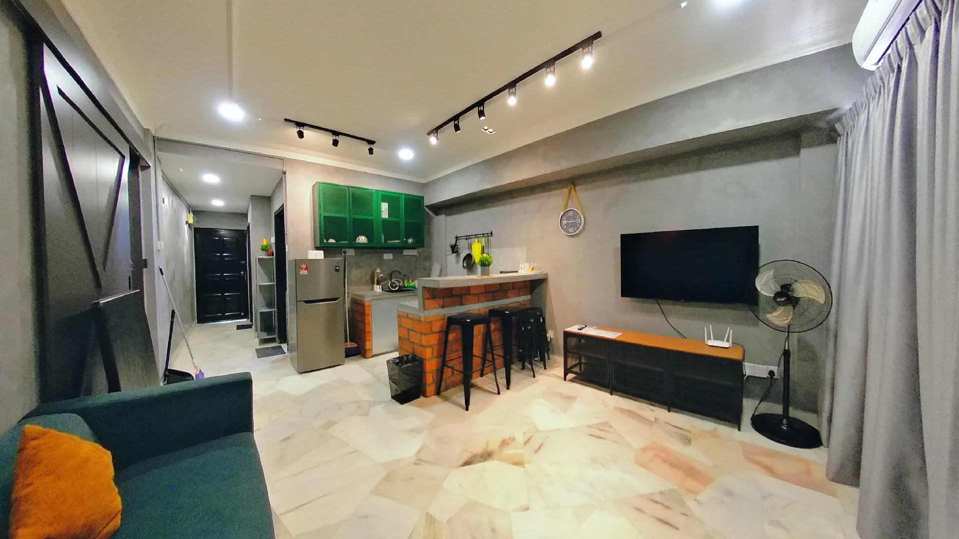 포트 딕슨 캄풍 시 루사의 아파트먼트 (m², 침실 1개, 프라이빗 욕실 1개) 2성급 싱글룸 스위트룸