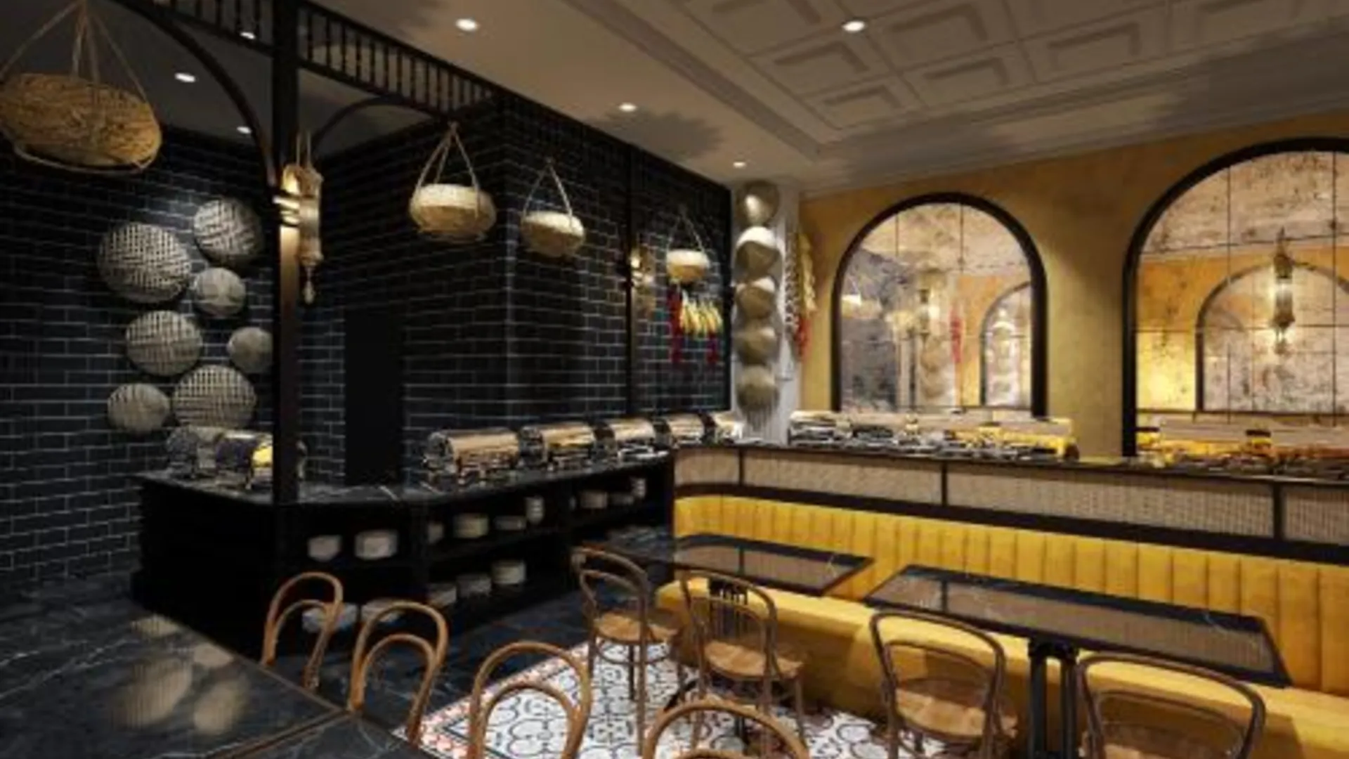 호치민 아도라 아트 호텔 4성급 호텔 레스토랑