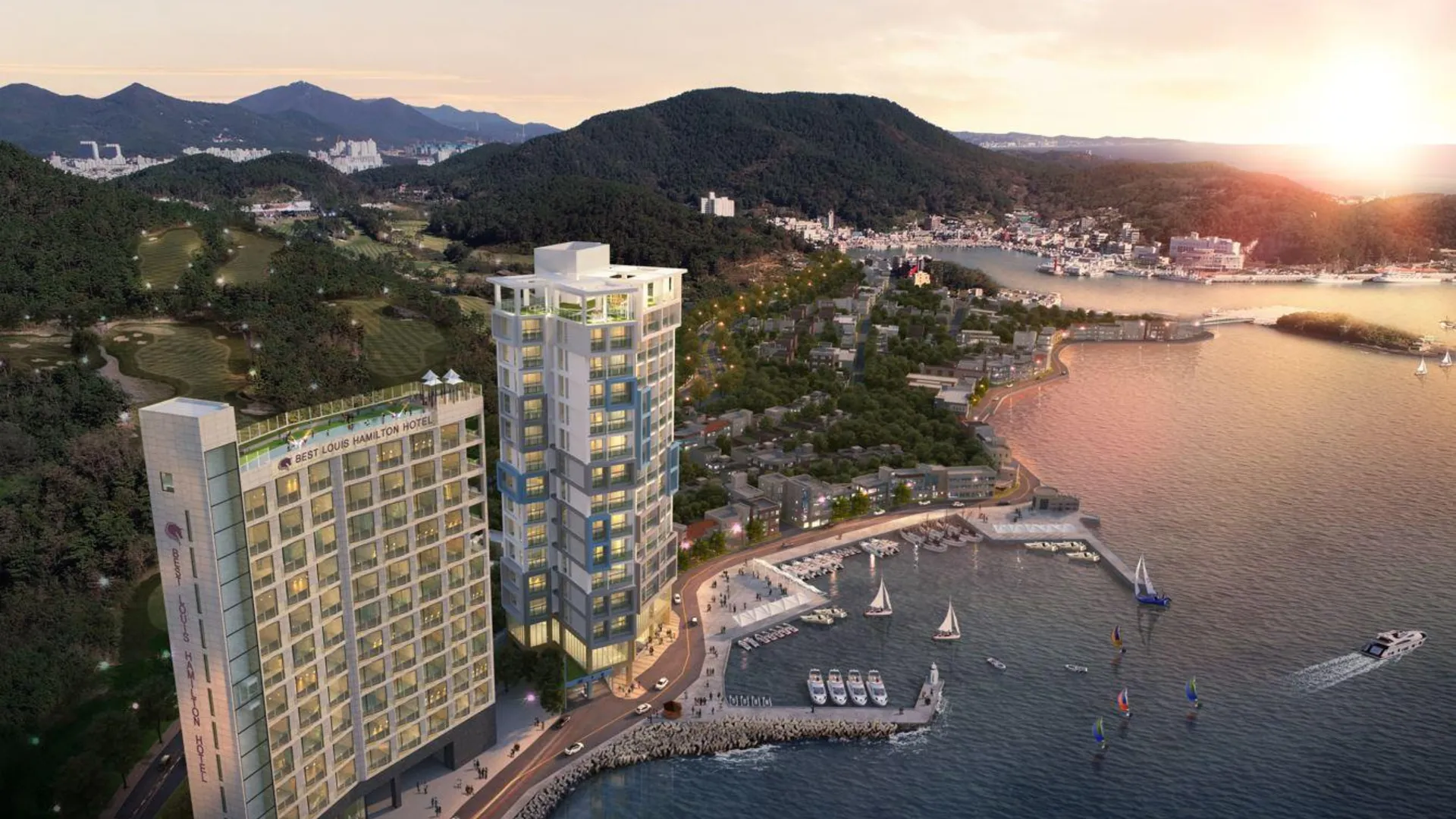 부산 베스트 루이스 해밀턴 호텔 오션 테라스 2성급 호텔 객실