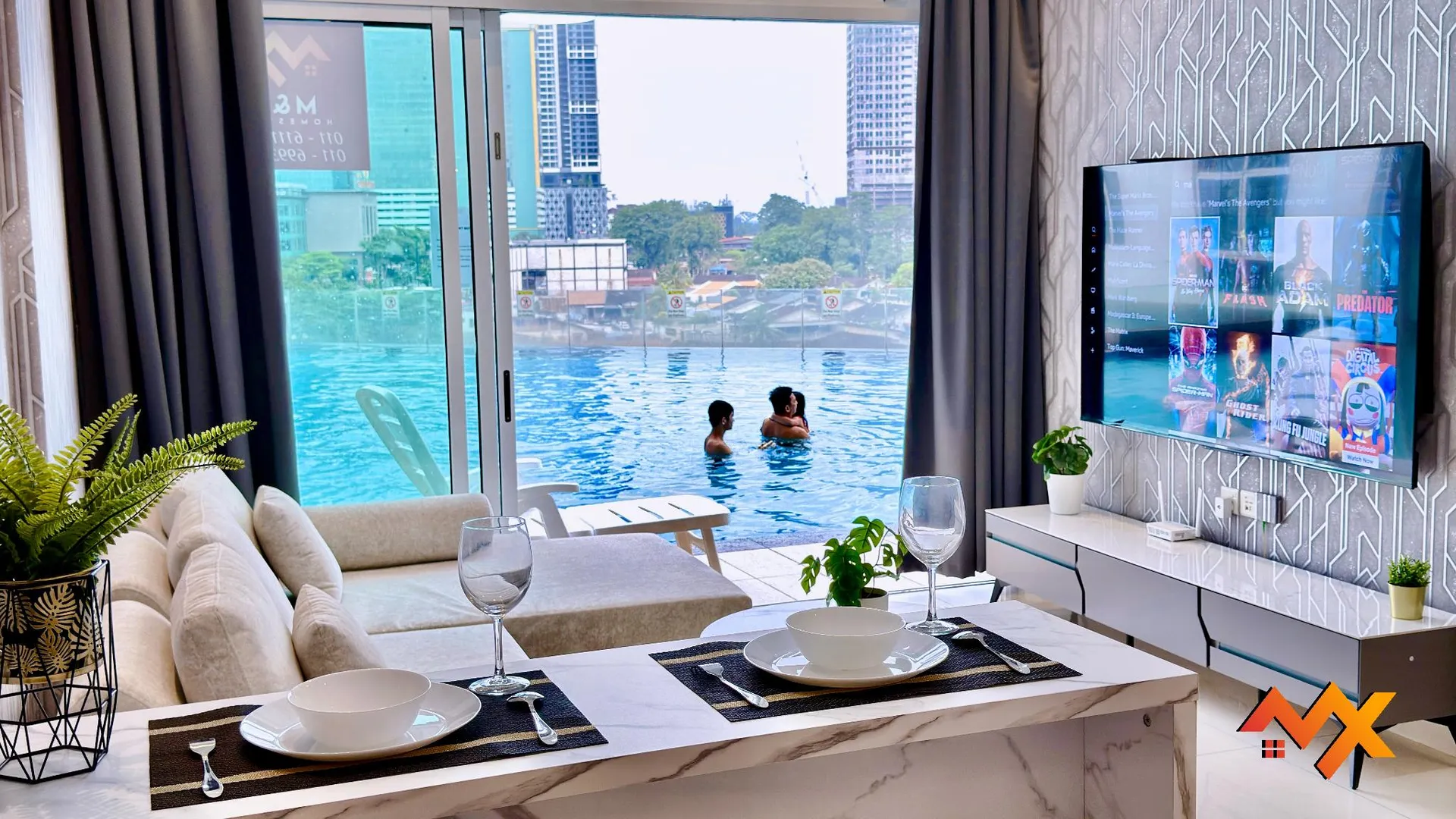 조호바루 / 조호르바루 조호바루의 아파트먼트 (138m², 침실 3개, 프라이빗 욕실 2개) 4성급 싱글룸 스위트룸