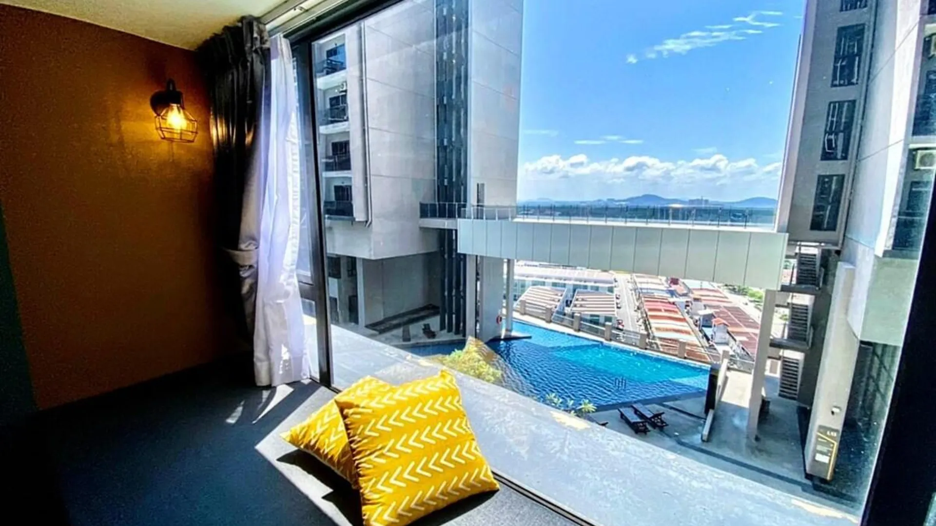 말라카 멜라카 라야의 아파트먼트 (40m², 침실 1개, 프라이빗 욕실 1개) 3성급 싱글룸 수영장