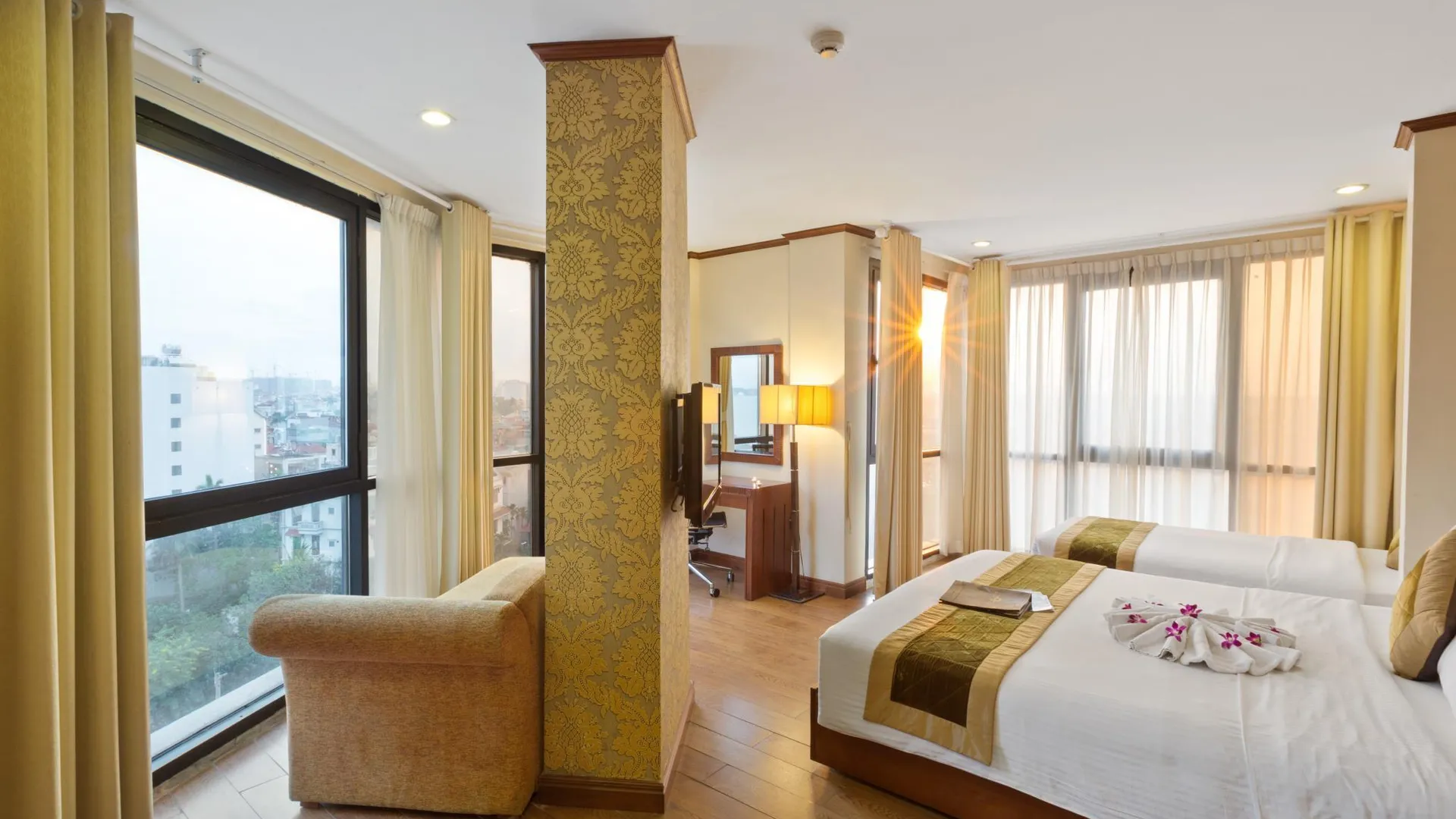 하노이 선셋 웨스트레이크 하노이 호텔 3성급 호텔 전망