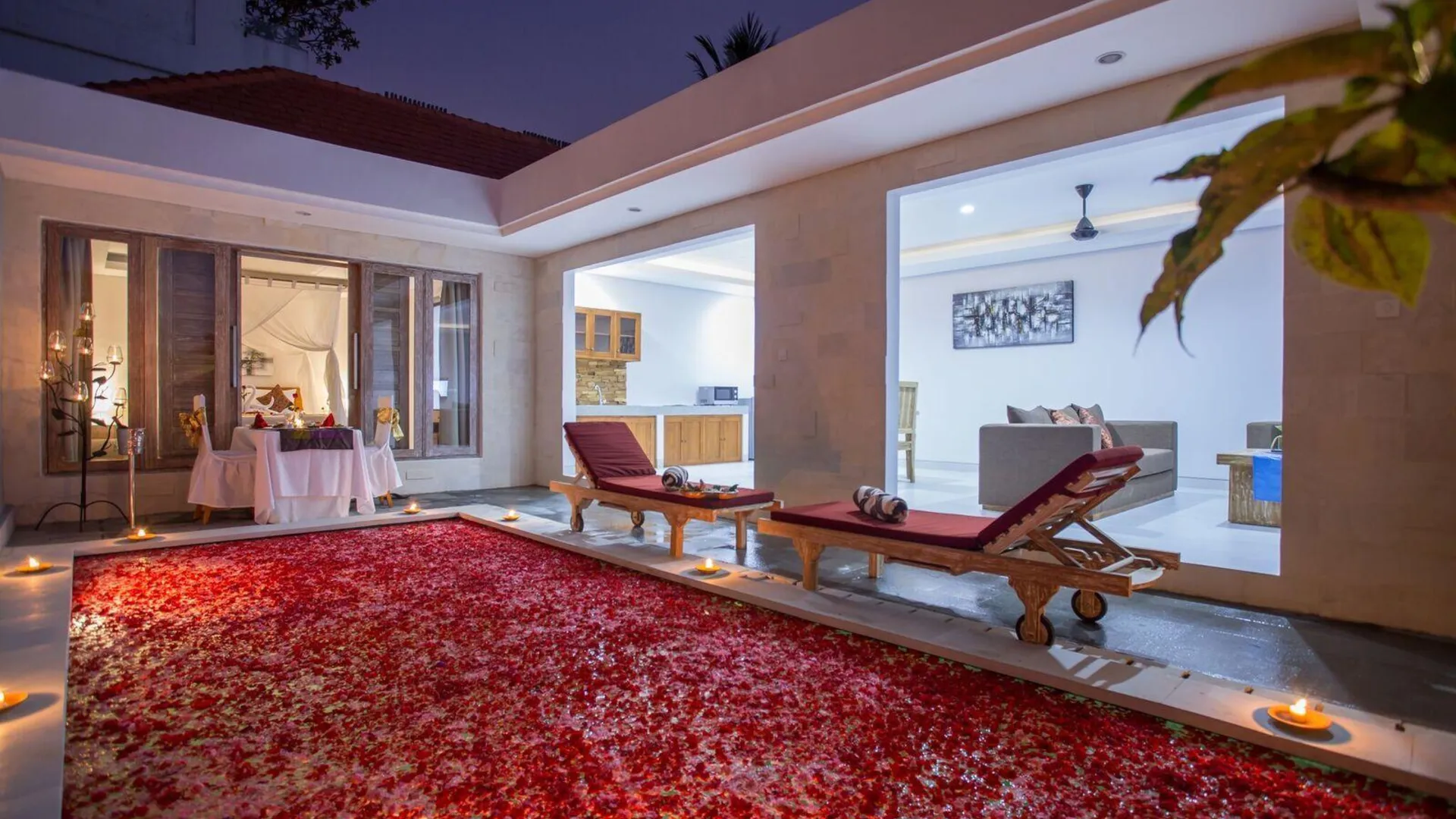 발리 더 아완다리 빌라 스미냑 5성급 호텔 객실