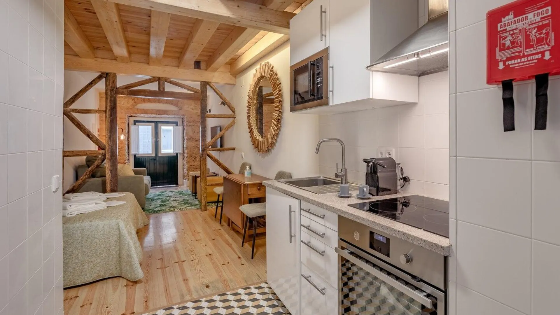 리스본 시아두의 스튜디오 아파트먼트 (20m², 프라이빗 욕실 1개) 3성급 싱글룸 수영장