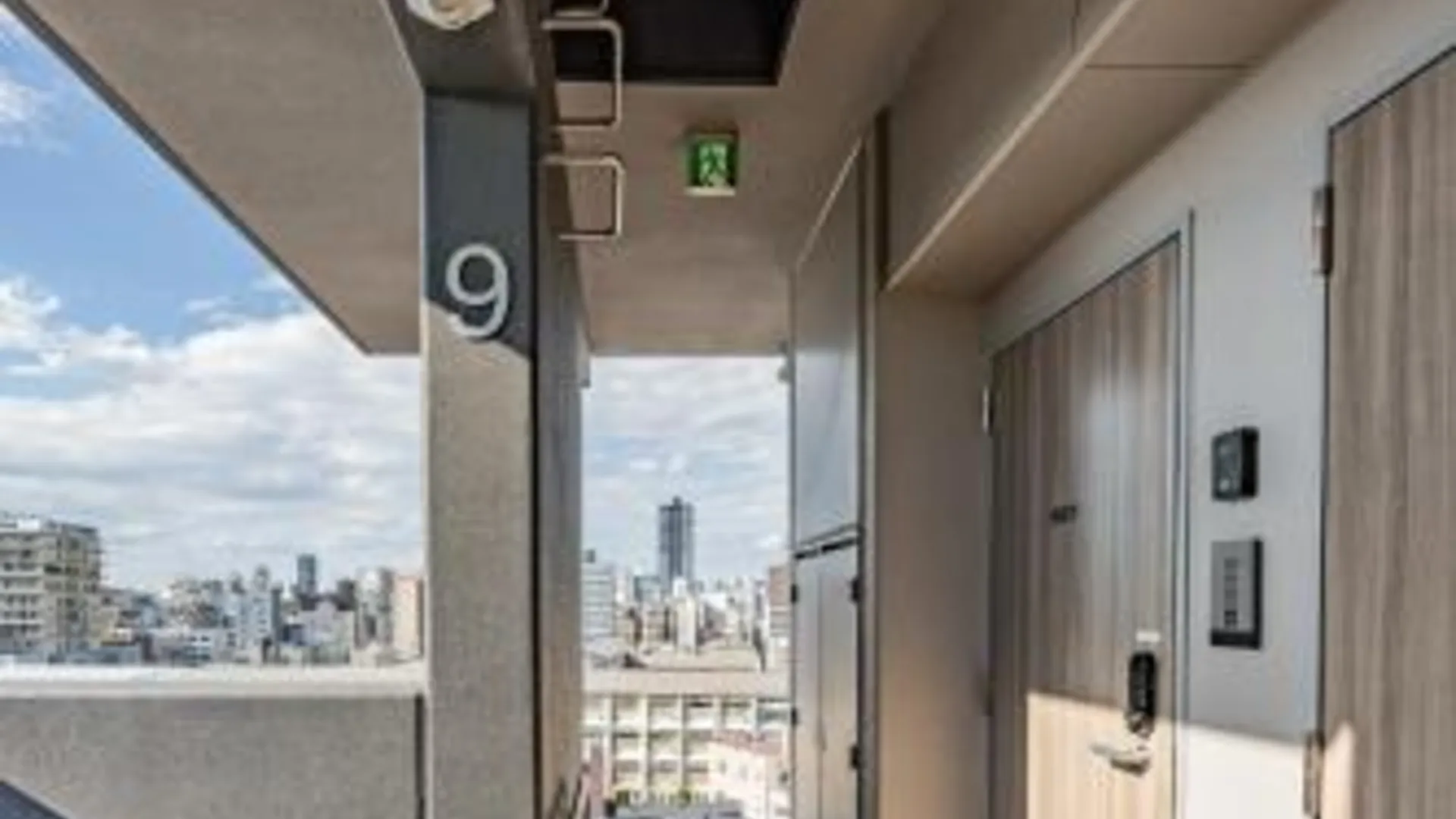 오사카 아파트먼트 호텔 11 남바 미나미 신이마미야 3성급 게스트하우스 전망