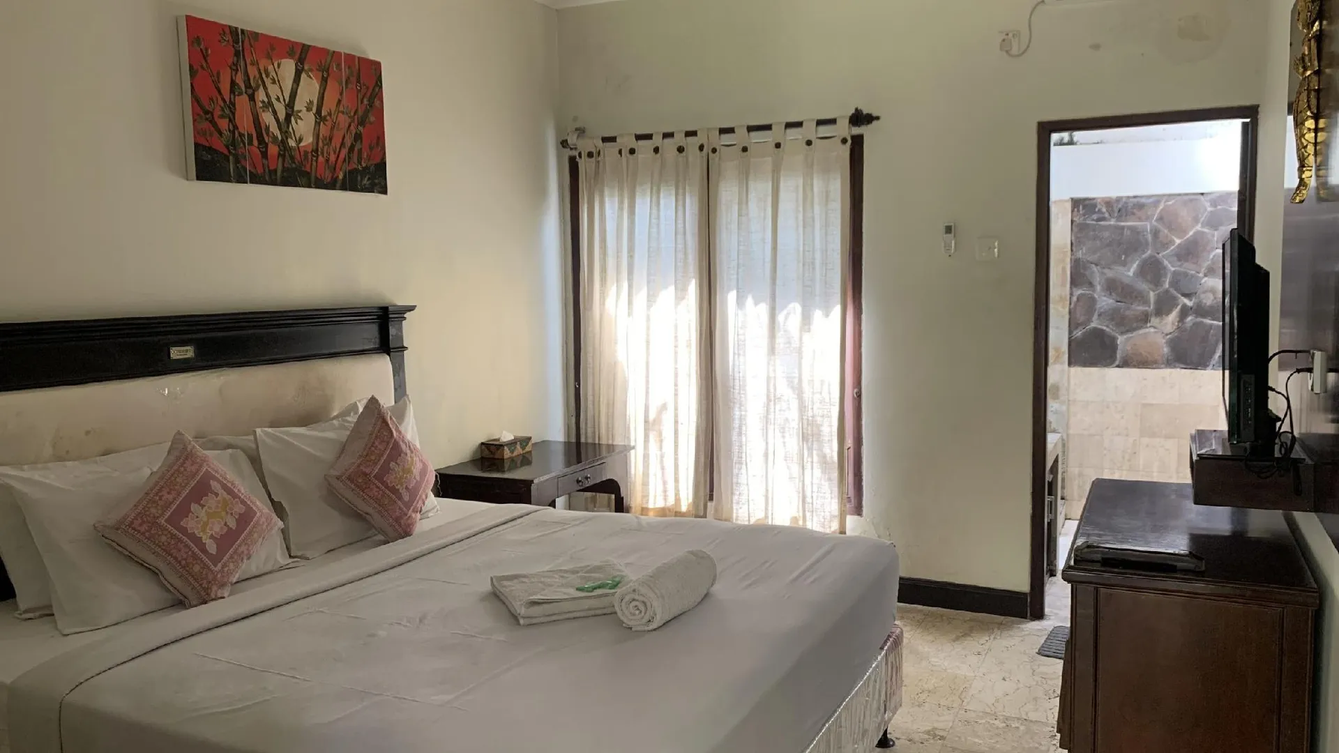 발리 호텔 사누르 인다 1성급 호텔 전망