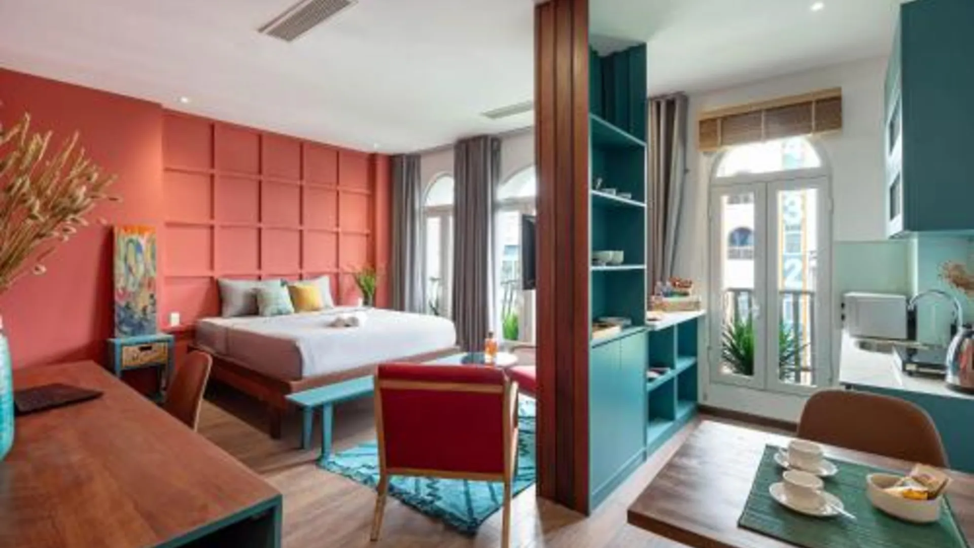 호치민 Mersey Central Saigon Apart'Hotel 4성급 호텔 스위트룸