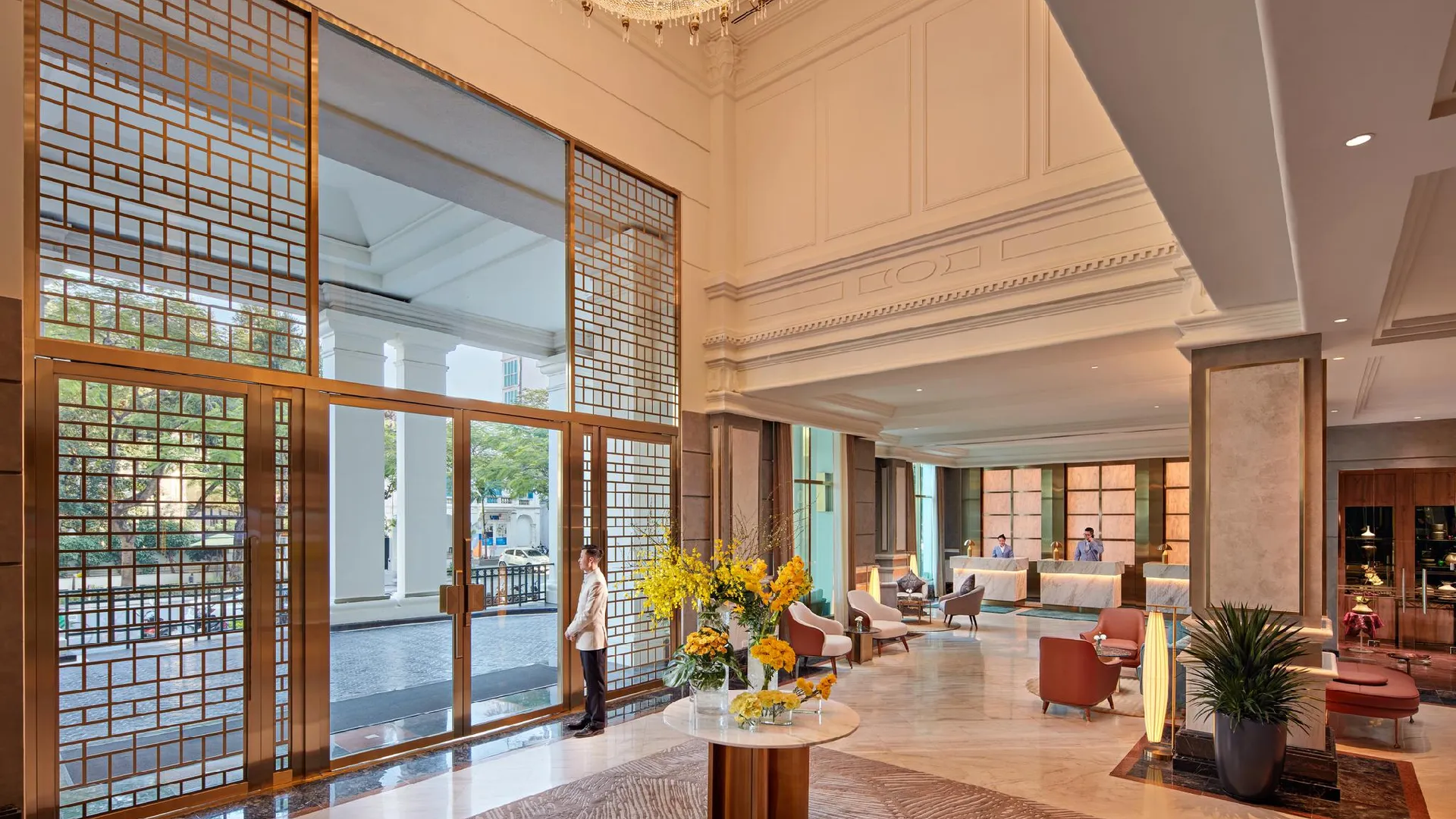 하노이 모벤픽 호텔 하노이 센터 5성급 호텔 로비