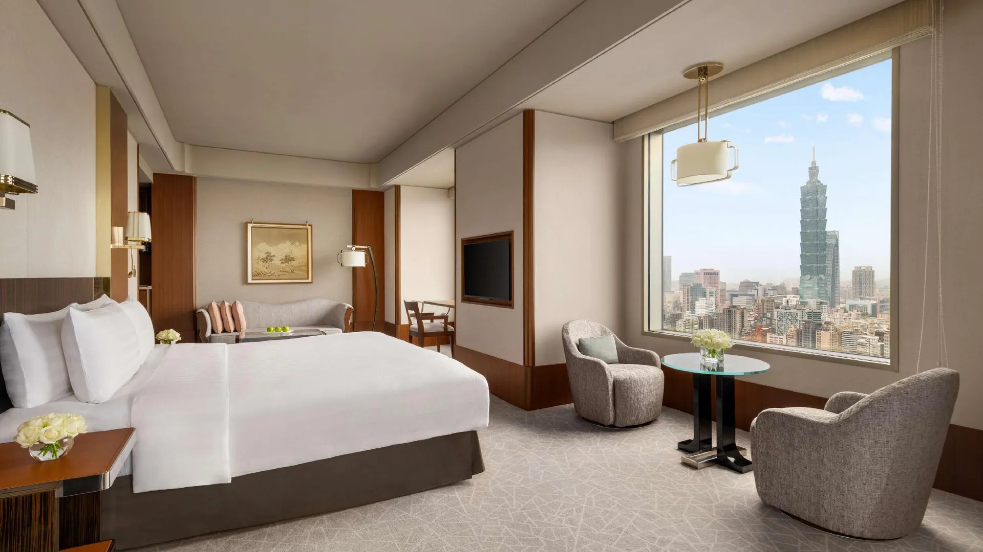 타이베이 샹그릴라 파 이스턴, 타이베이 5성급 호텔 전망