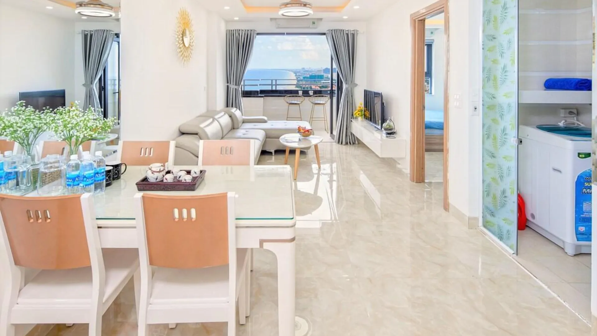 다낭 푸옥미의 아파트먼트 (65m², 침실 2개, 프라이빗 욕실 2개) 4성급 게스트하우스 객실