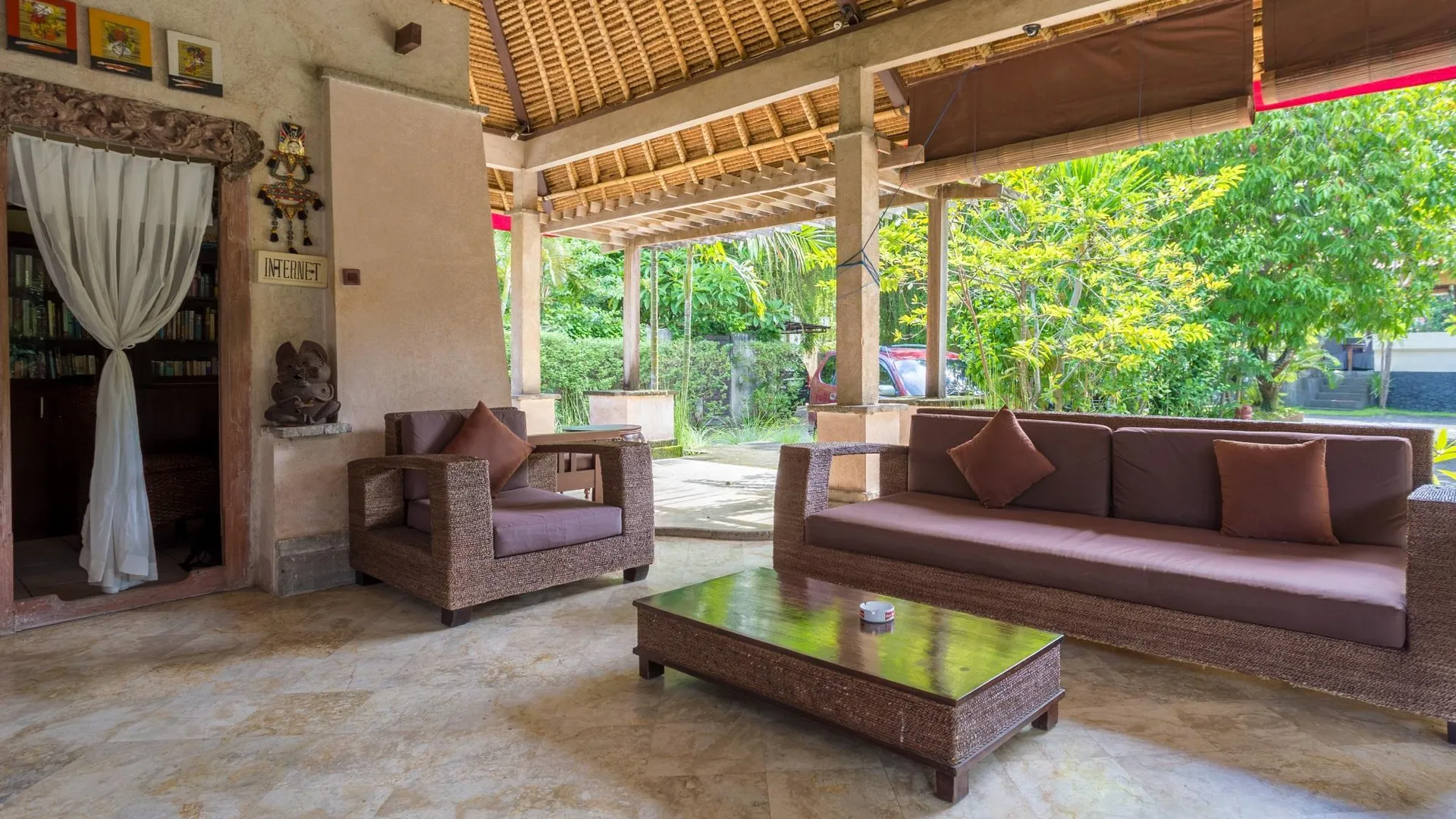 발리 빌라 푸리 아유 3성급 호텔 레스토랑