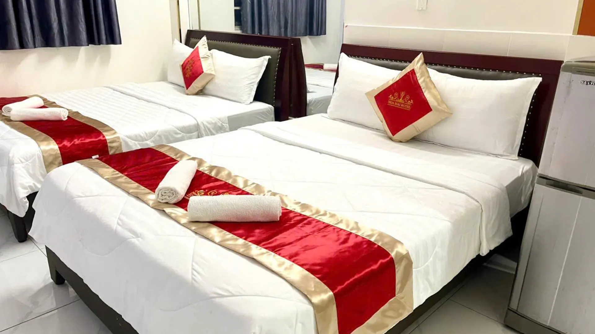 호치민 카삭산 호아 마이 1성급 호텔 객실