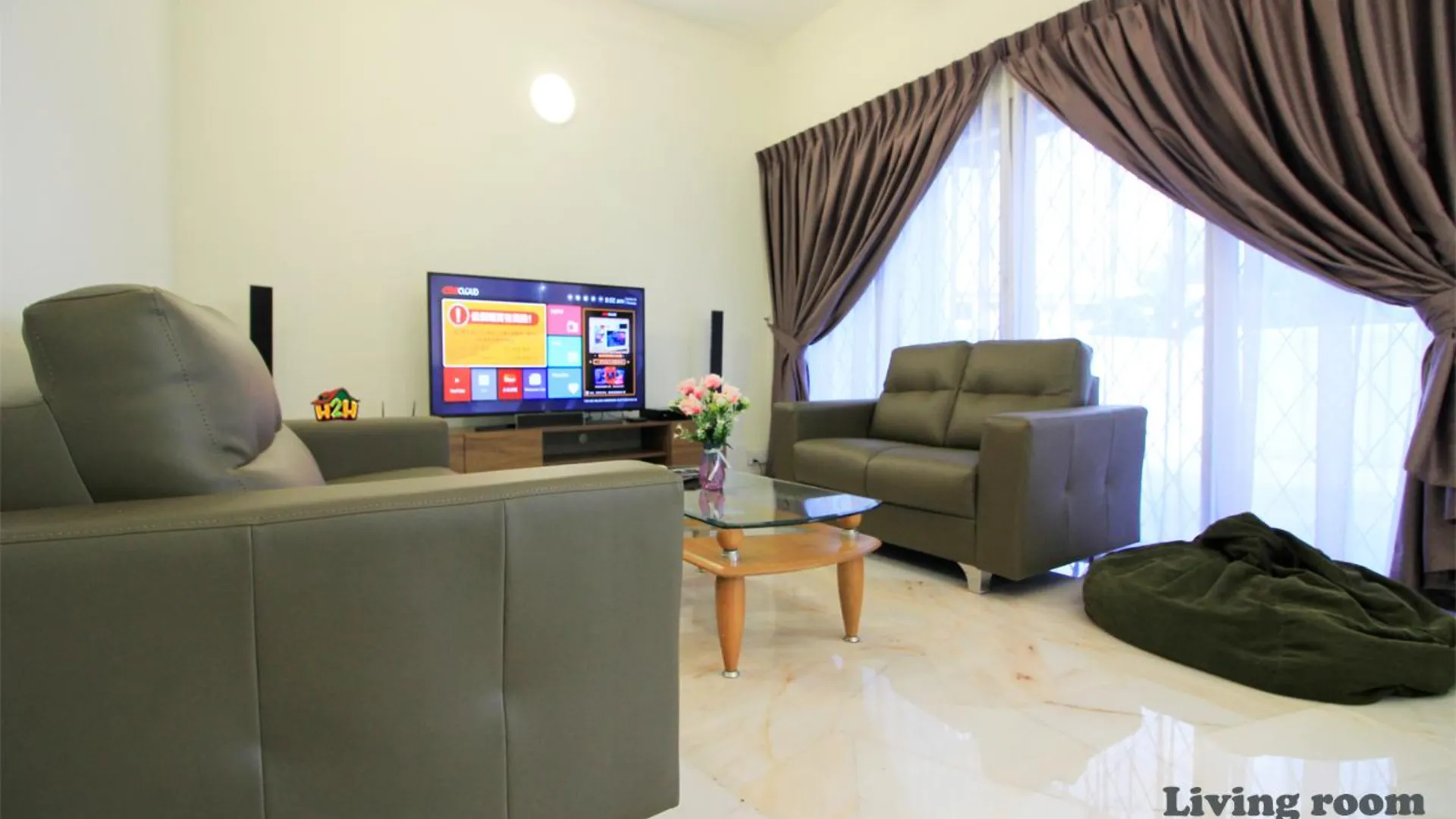 이포 타만 반다라야의 프라이빗 하우스 (200m², 침실 4개, 프라이빗 욕실 3개) 4성급 게스트하우스 스위트룸