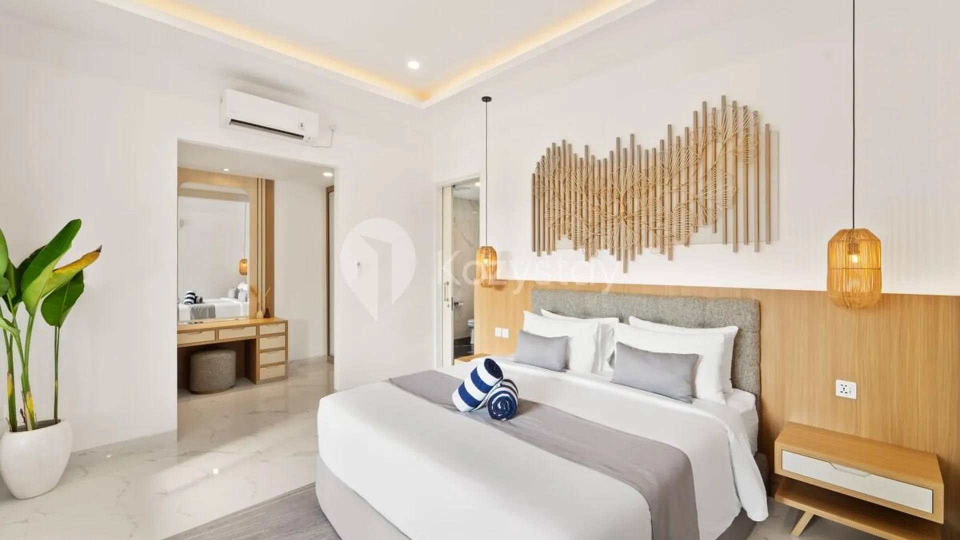 발리 짱구의 빌라 (185m², 침실 2개, 프라이빗 욕실 2개) 4성급 싱글룸 스위트룸