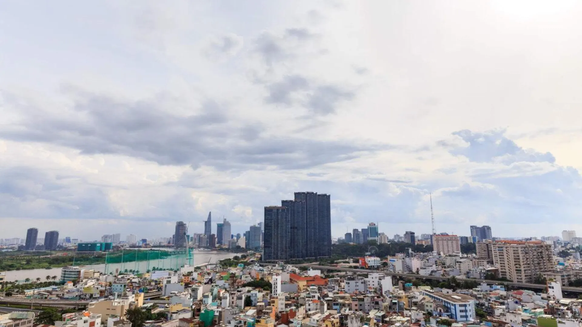 호치민 Bình Thạnh의 아파트먼트 (40m², 침실 1개, 프라이빗 욕실 1개) 4성급 싱글룸 수영장