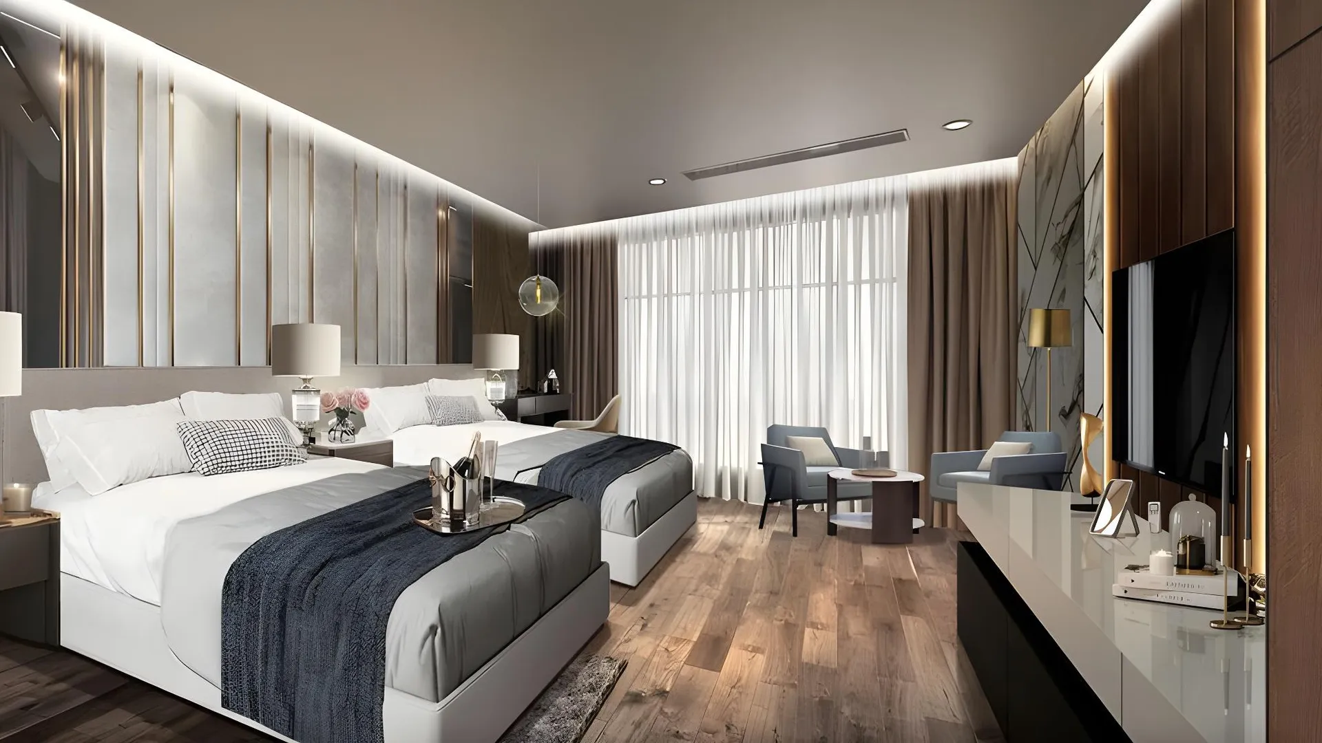 하노이 그랜드뷰 호텔 앤 레지던스 하노이 4성급 호텔 스위트룸