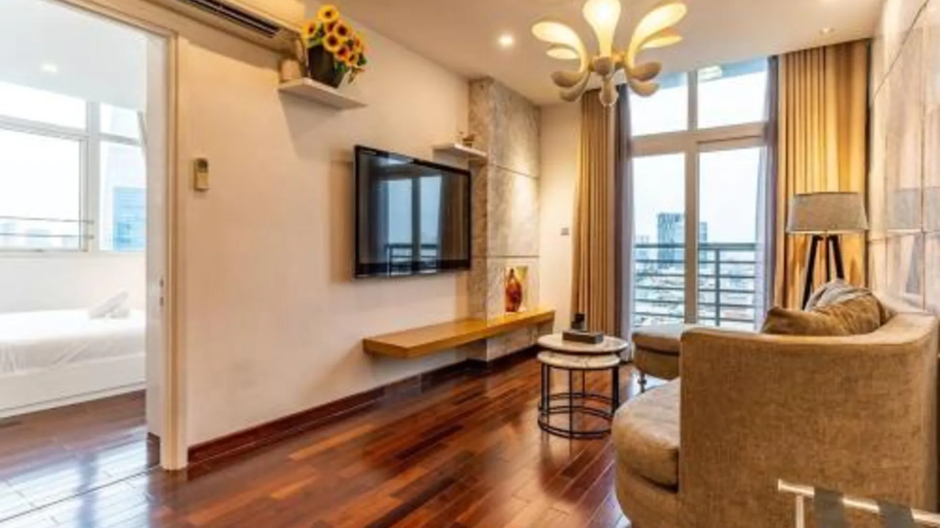 호치민 1군의 아파트먼트 (87m², 침실 2개, 프라이빗 욕실 2개) 4성급 게스트하우스 스위트룸