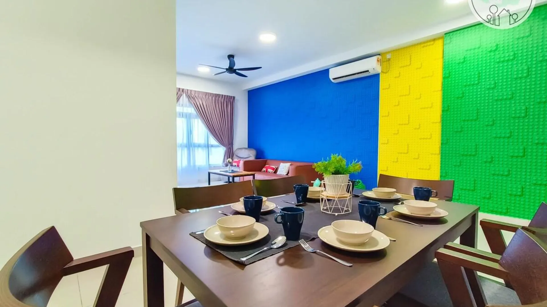 조호바루 / 조호르바루 겔랑파타 / 레고랜드의 프라이빗 하우스 (108m², 침실 3개, 프라이빗 욕실 2개) 3성급 싱글룸 레스토랑