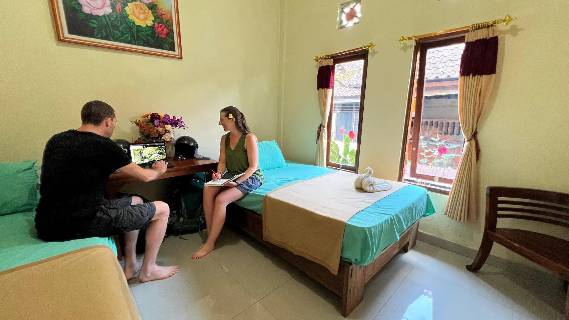 발리 아니쉬 홈스테이 1성급 호텔 객실