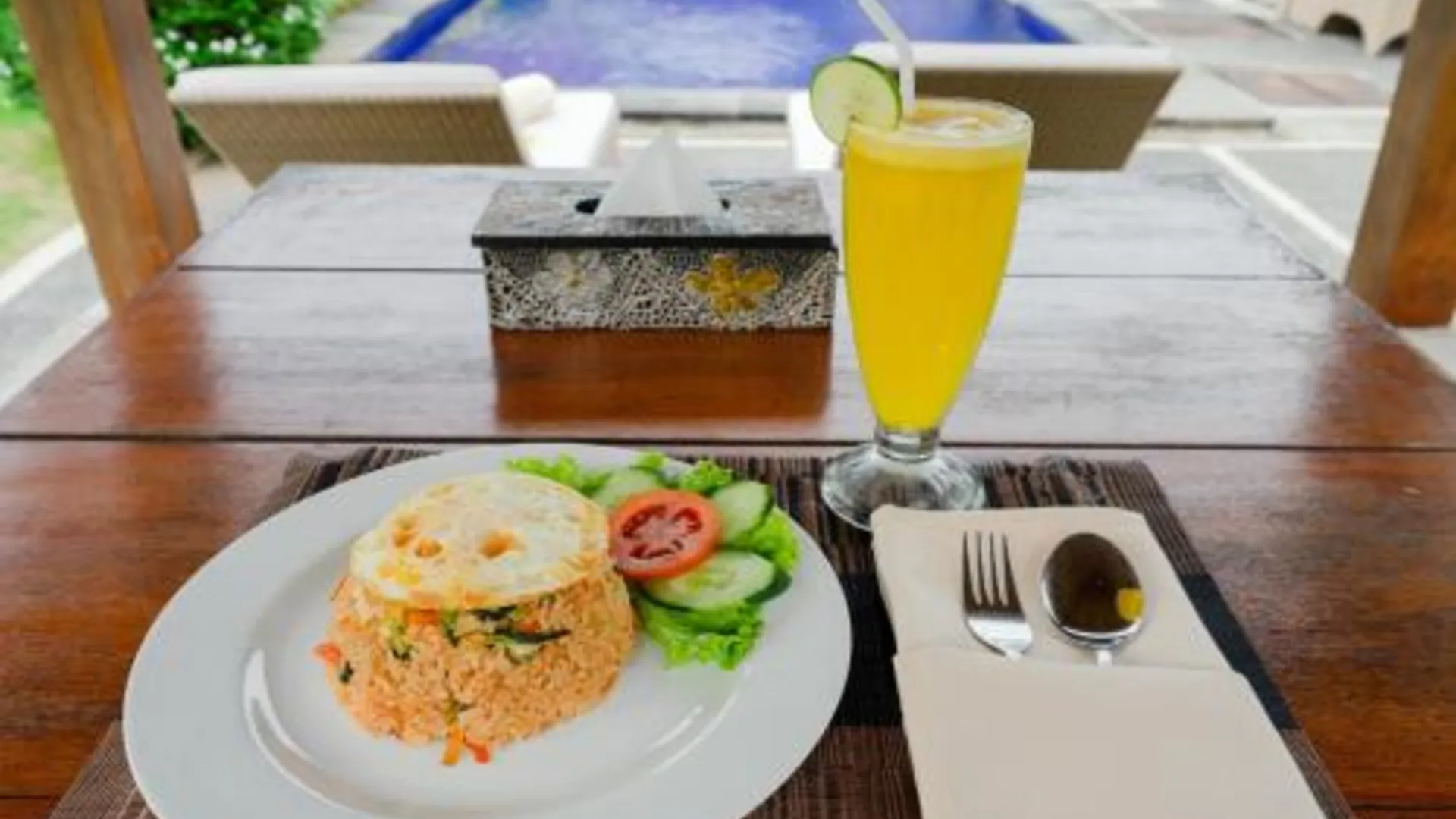 발리 위라 홈스테이 앤 스파 5성급 게스트하우스 전망