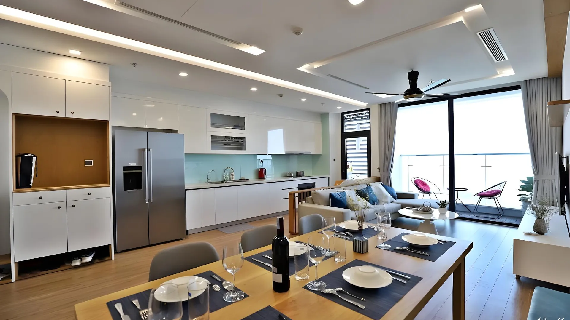 하노이 바딘의 아파트먼트 (55m², 침실 1개, 프라이빗 욕실 1개) 5성급 게스트하우스 로비