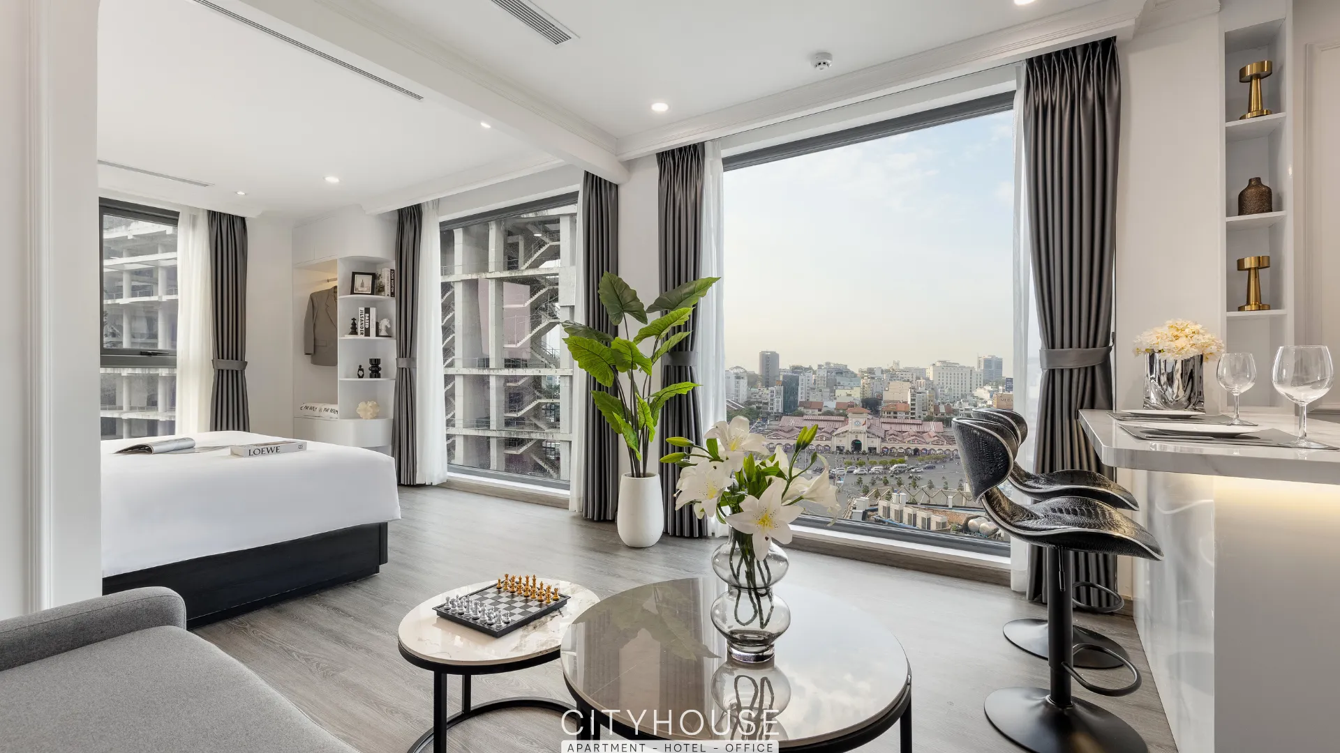 호치민 시티하우스 - 엘피노 렐름 앳 메트로 벤탄 마켓 3성급 호텔 스위트룸