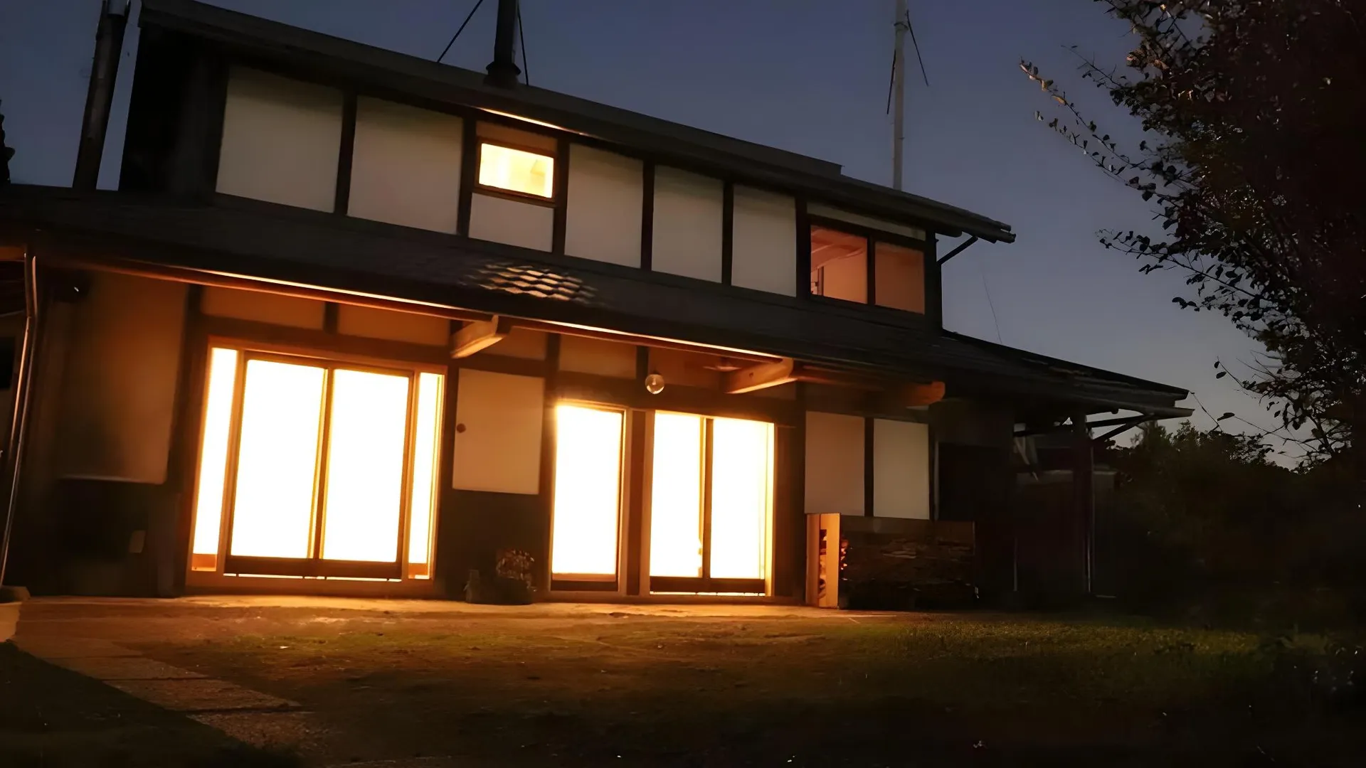 교토 가메오카의 빌라 (70m², 침실 1개, 프라이빗 욕실 1개) 4성급 게스트하우스 레스토랑